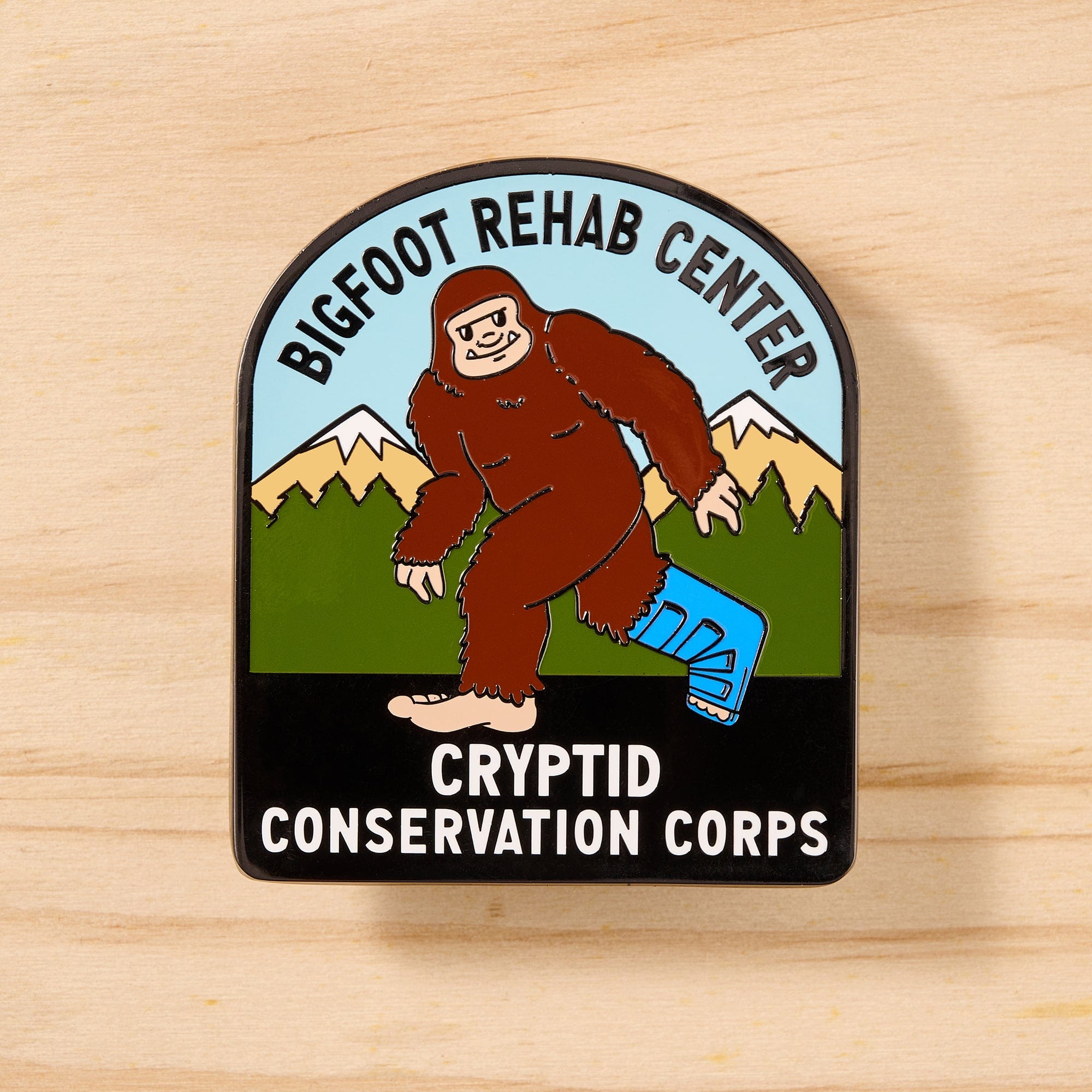 Bigfoot Rehab Center Pin