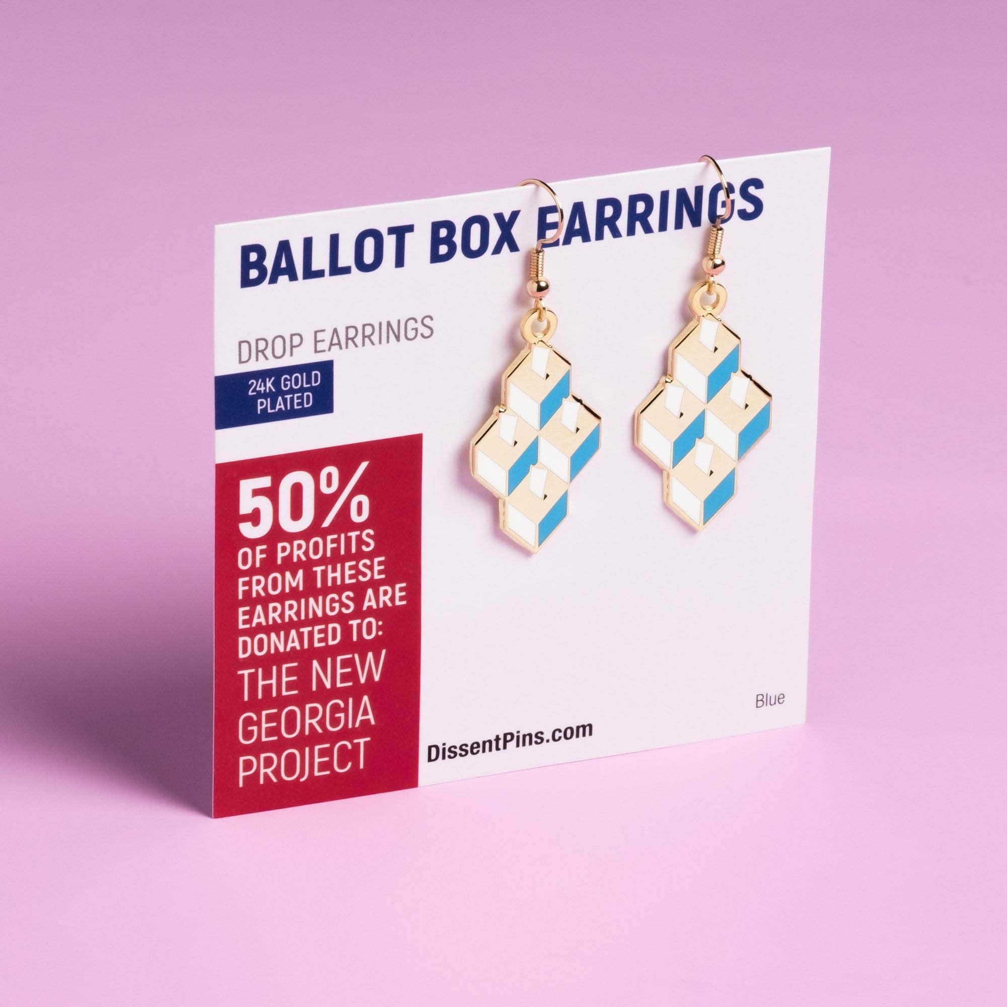 Ballot Box Drop Earrings