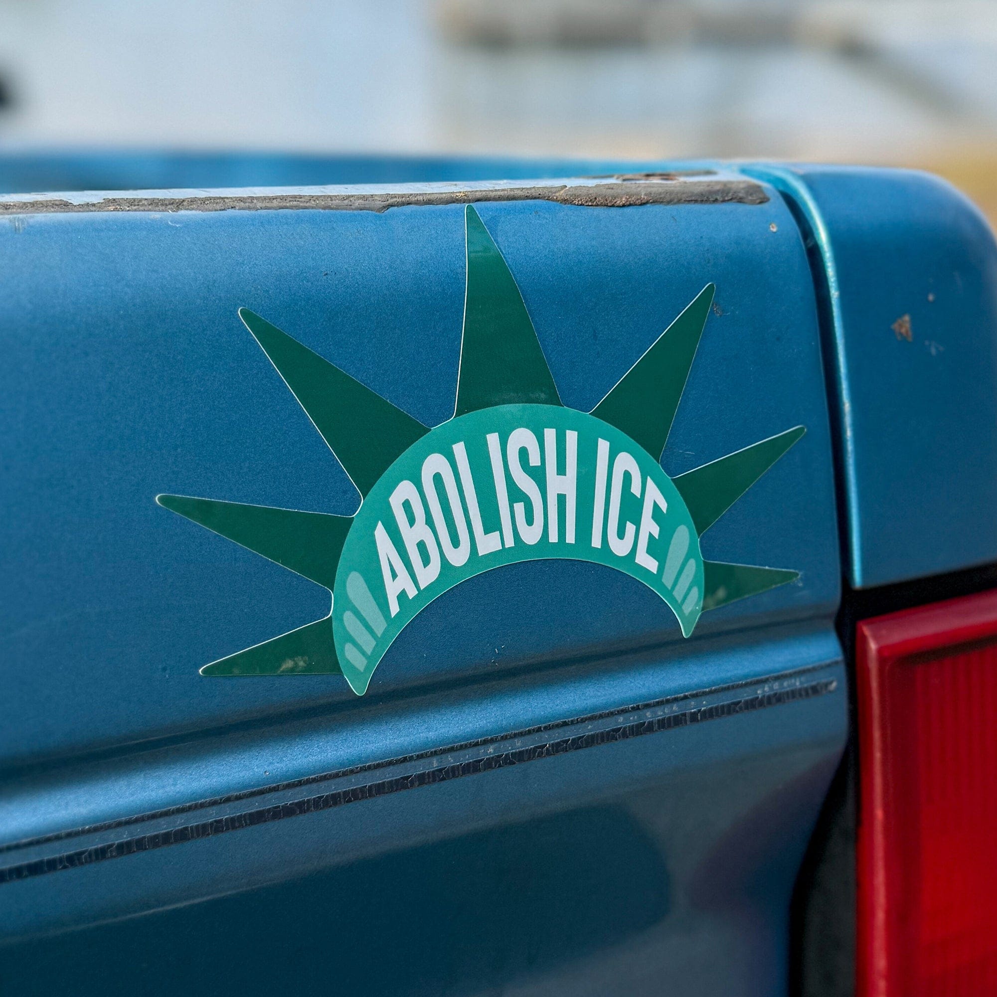 Abolish ICE Liberty Bumper Sticker or Car Magnet