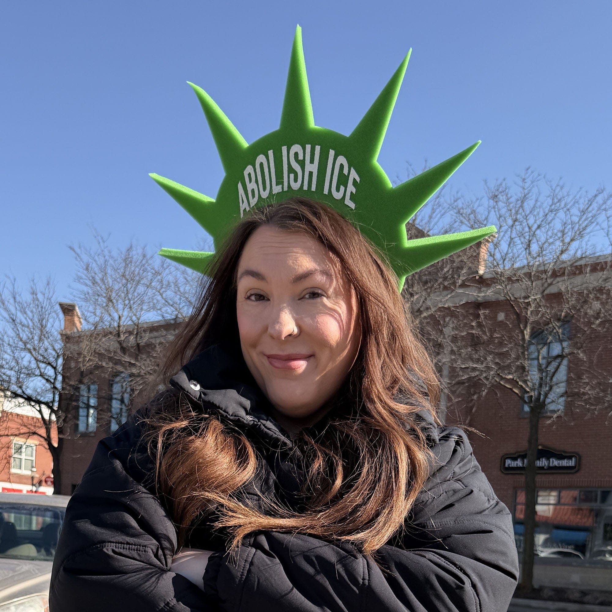 Statue of Liberty Foam Crown - ICE Go Home OR Abolish ICE