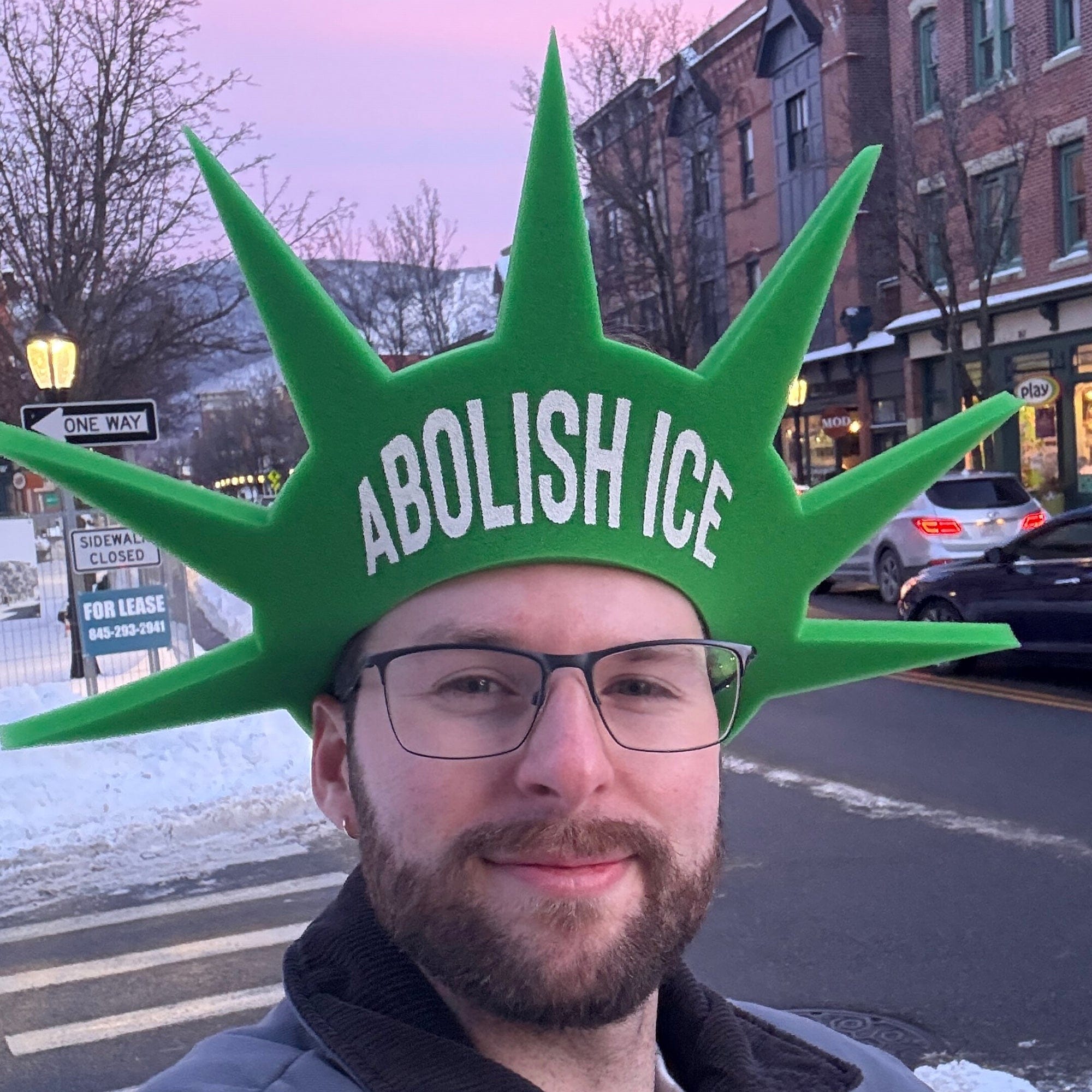 Statue of Liberty Foam Crown - ICE Go Home OR Abolish ICE