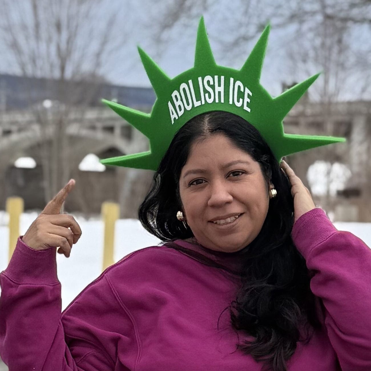 Statue of Liberty Foam Crown - ICE Go Home OR Abolish ICE