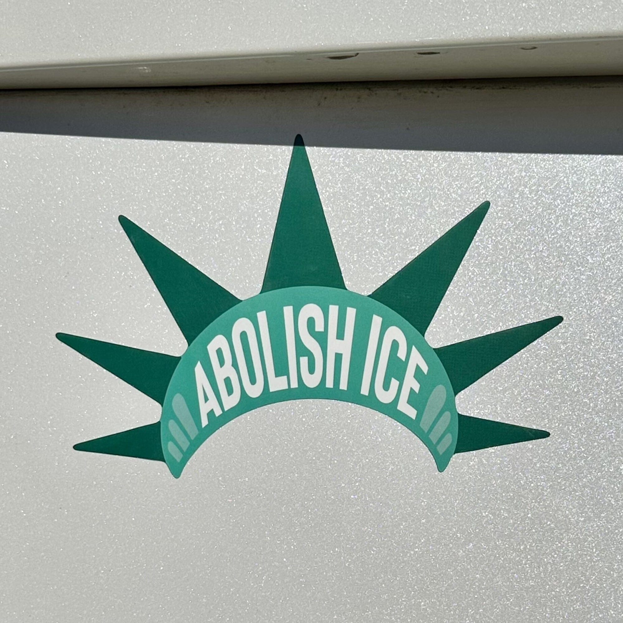 Abolish ICE Liberty Bumper Sticker or Car Magnet