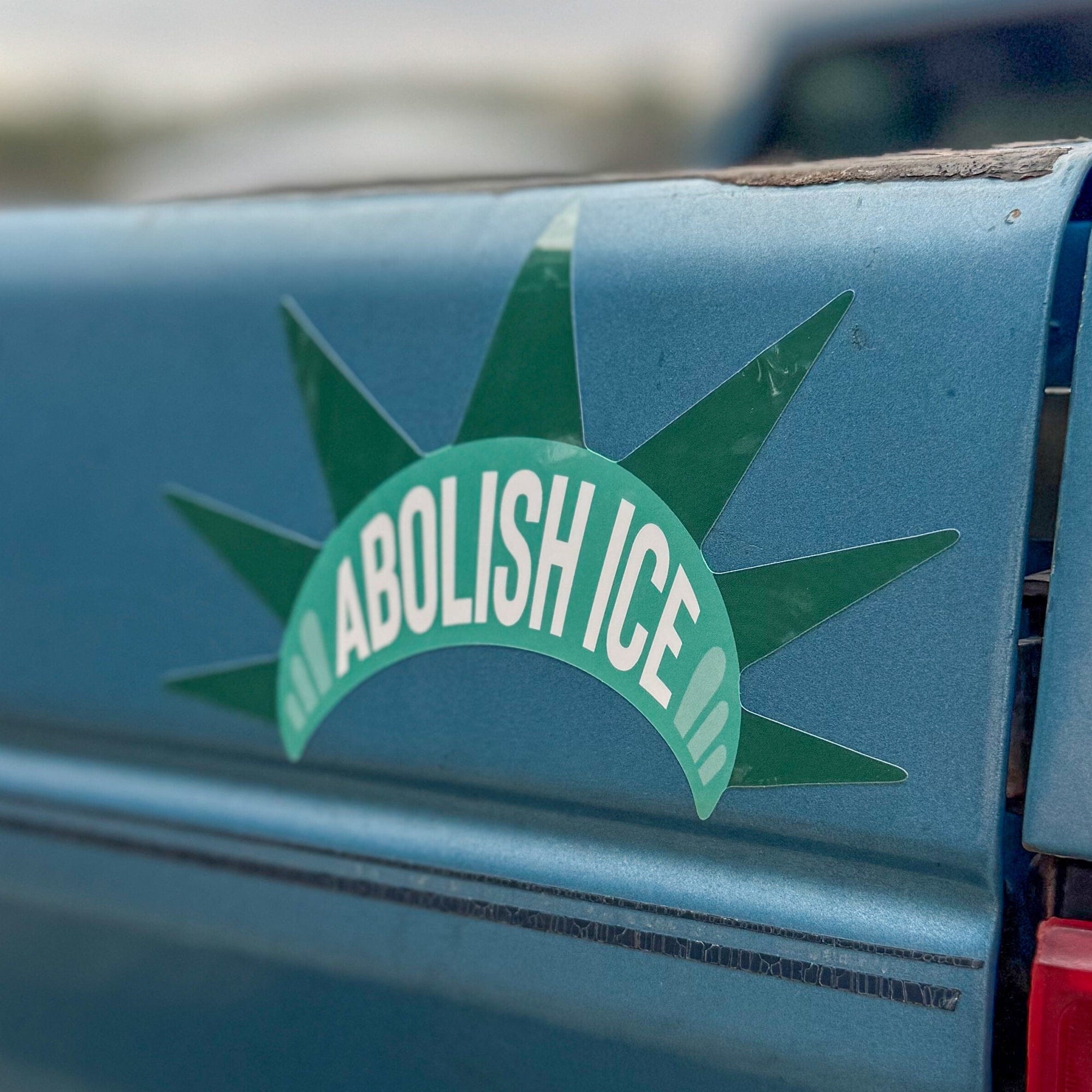 Abolish ICE Liberty Bumper Sticker or Car Magnet