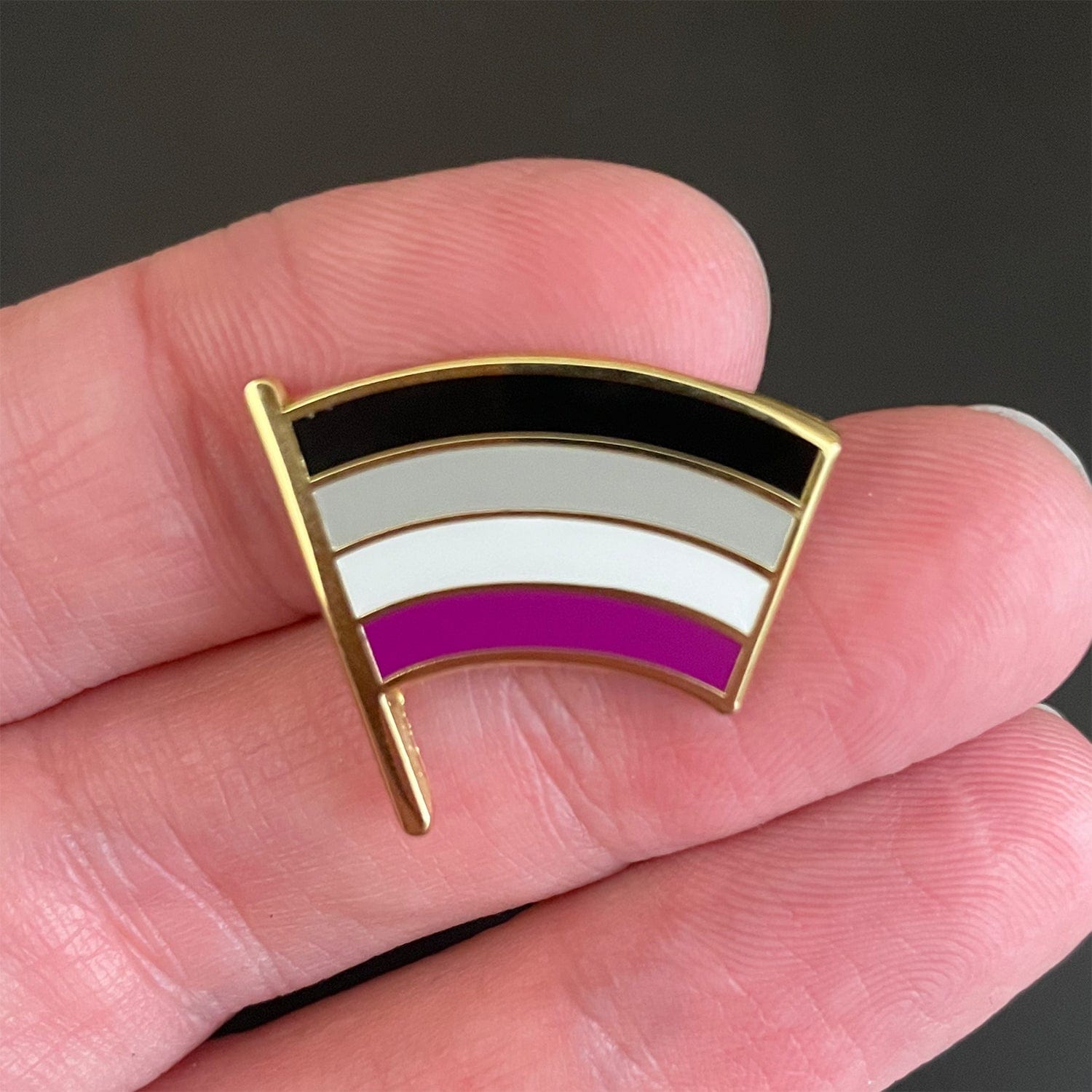 Acespec Pin Asexual (Ace) Pride Flag Pin — Dissent Pins