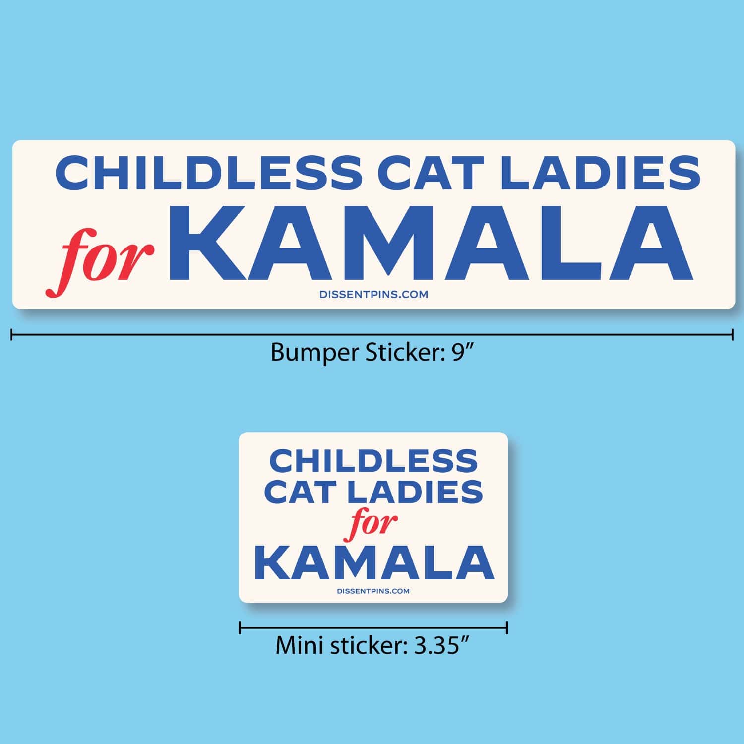 Childless Cat Ladies for Kamala - Stickers