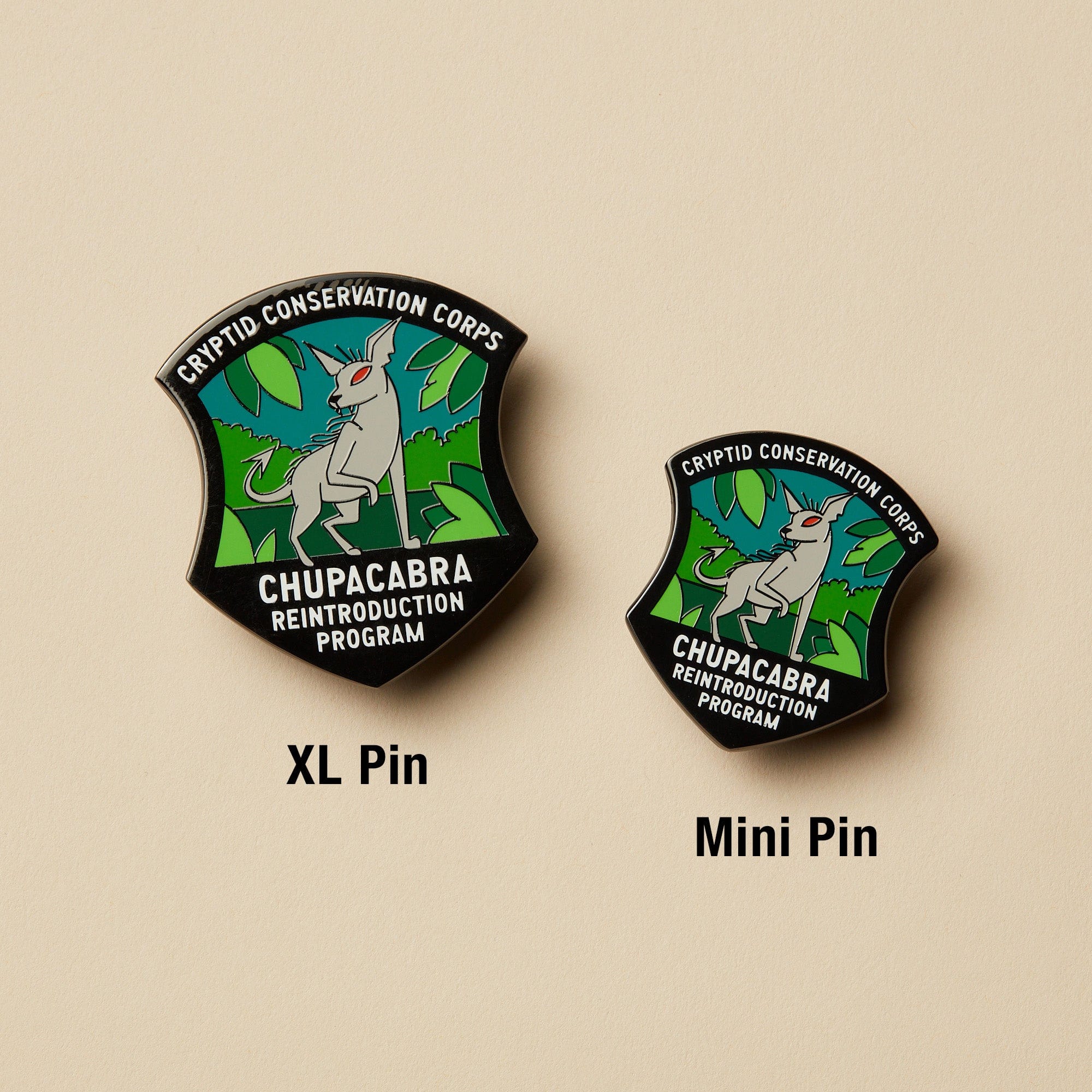 Chupacabra Reintroduction Program Pin — Dissent Pins