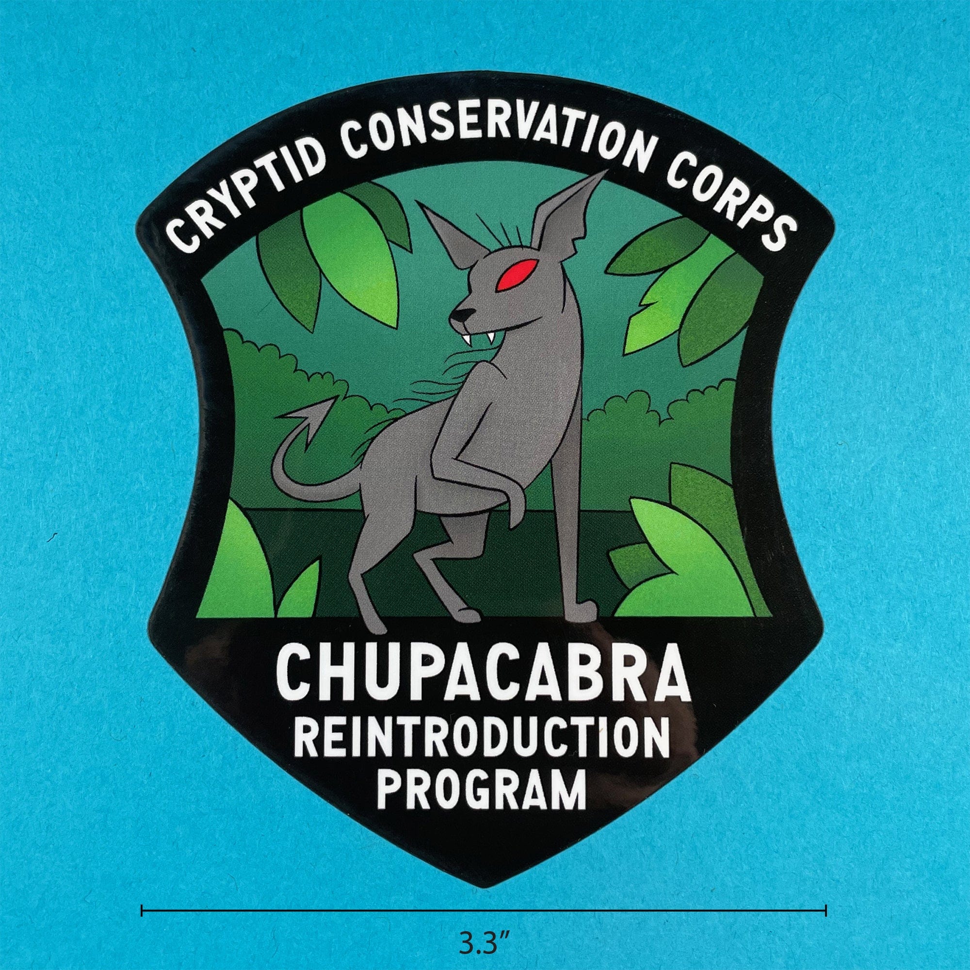 Chupacabra Reintroduction Program Sticker