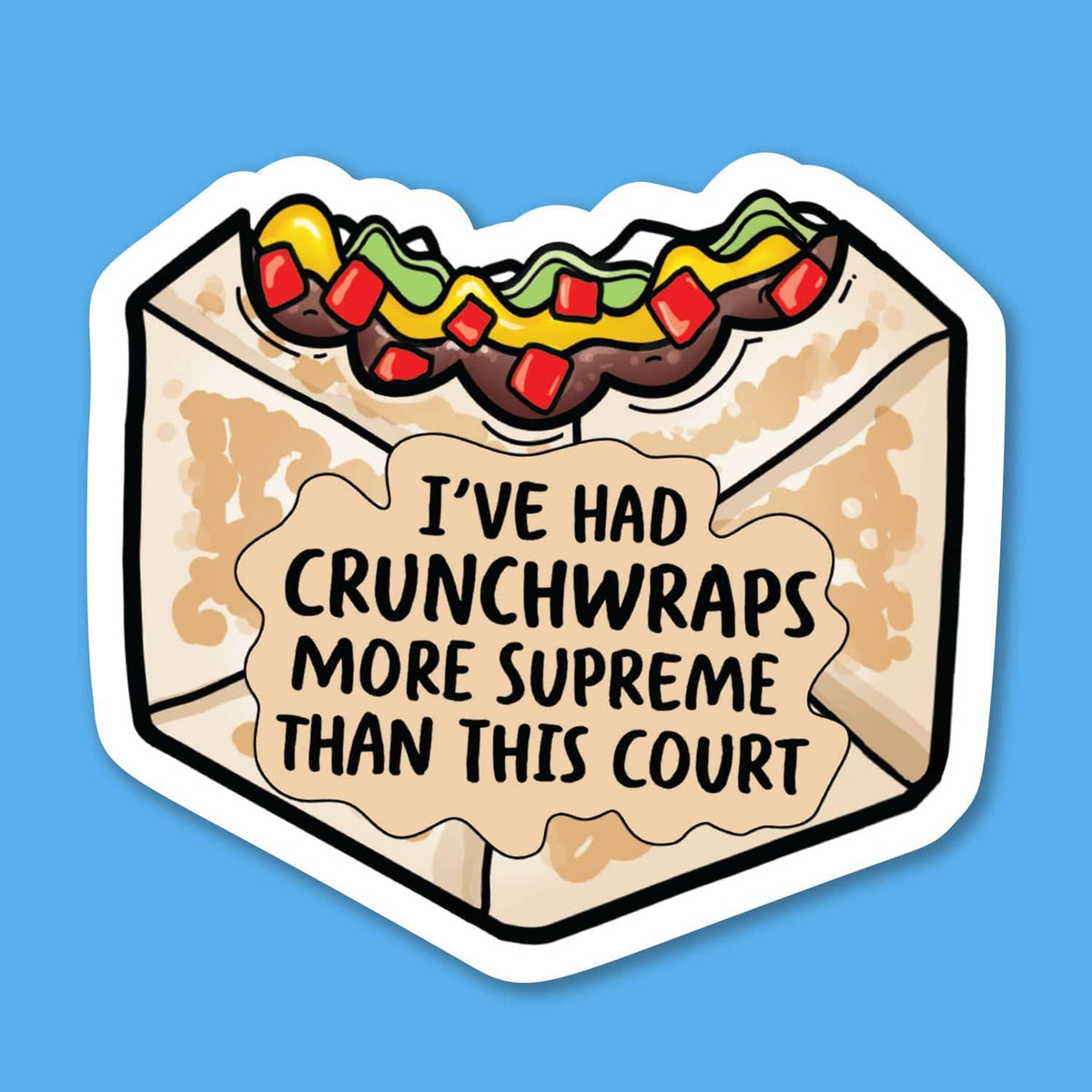 Crunch Wrap Supreme - Crunchwrap - Sticker