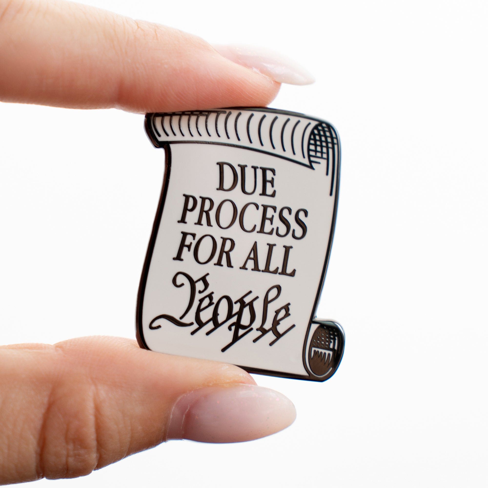 Due Process For All People Pin