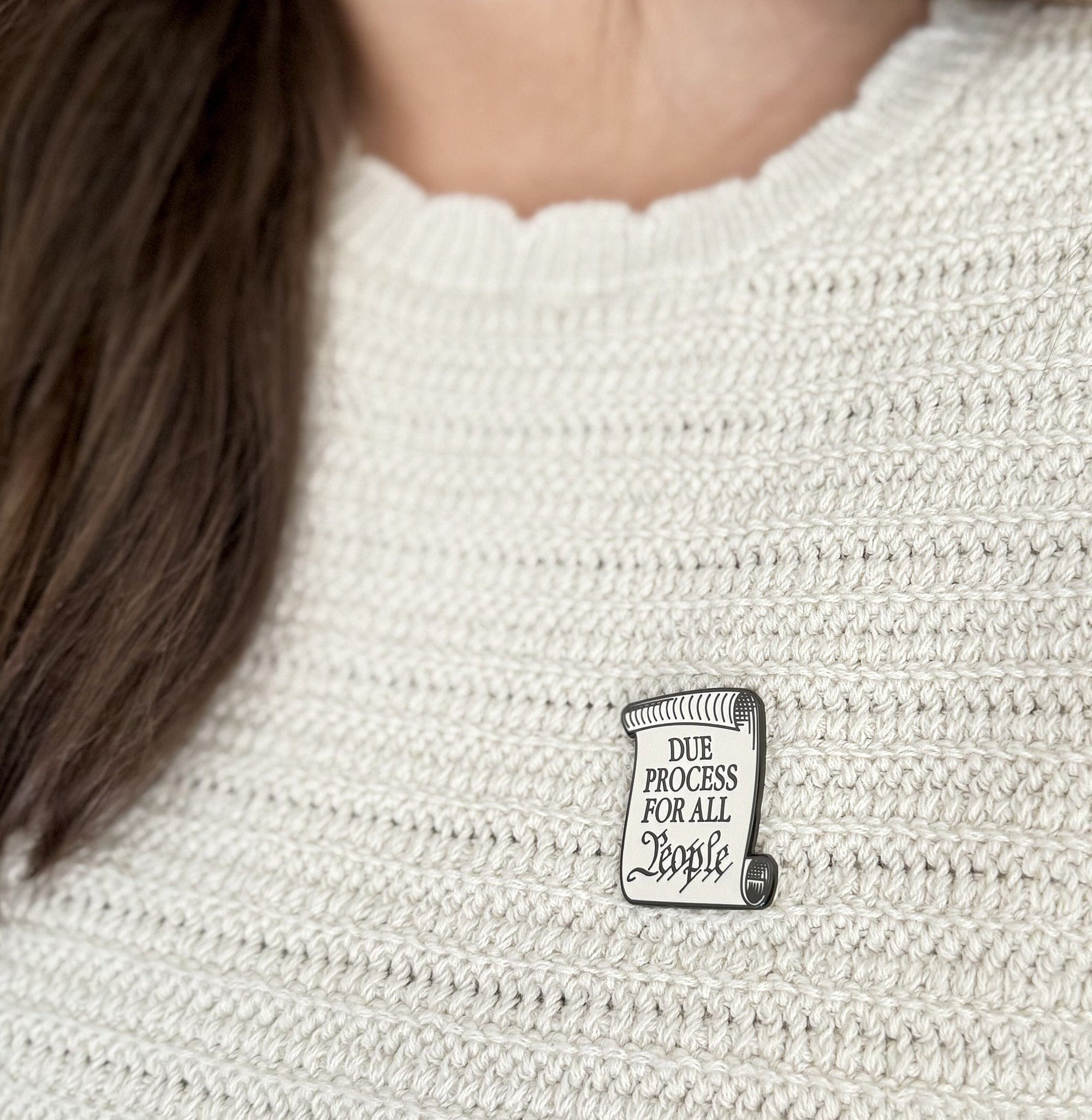 Due Process For All People Pin