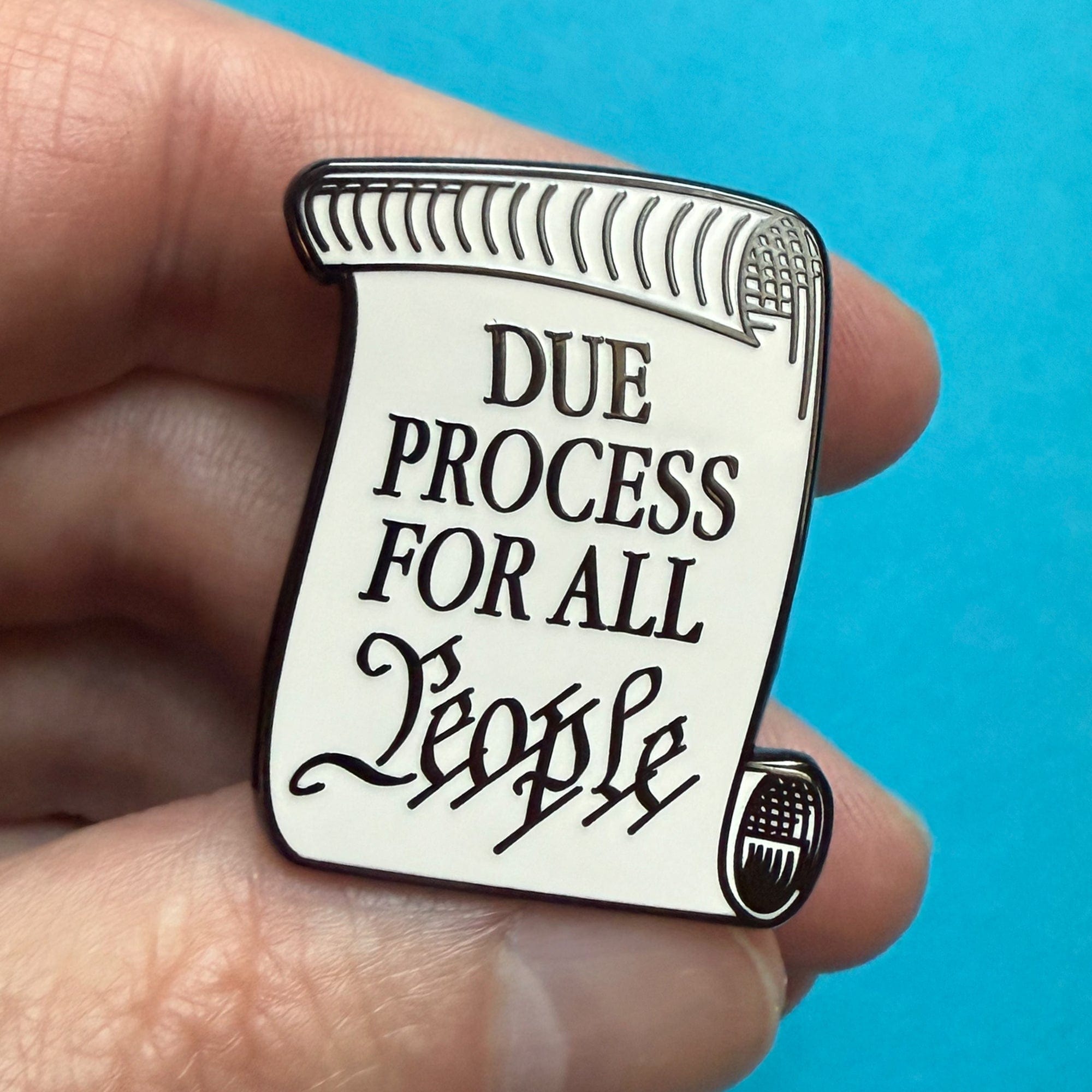 Due Process Sticker Due Process For All People Pin — Dissent Pins