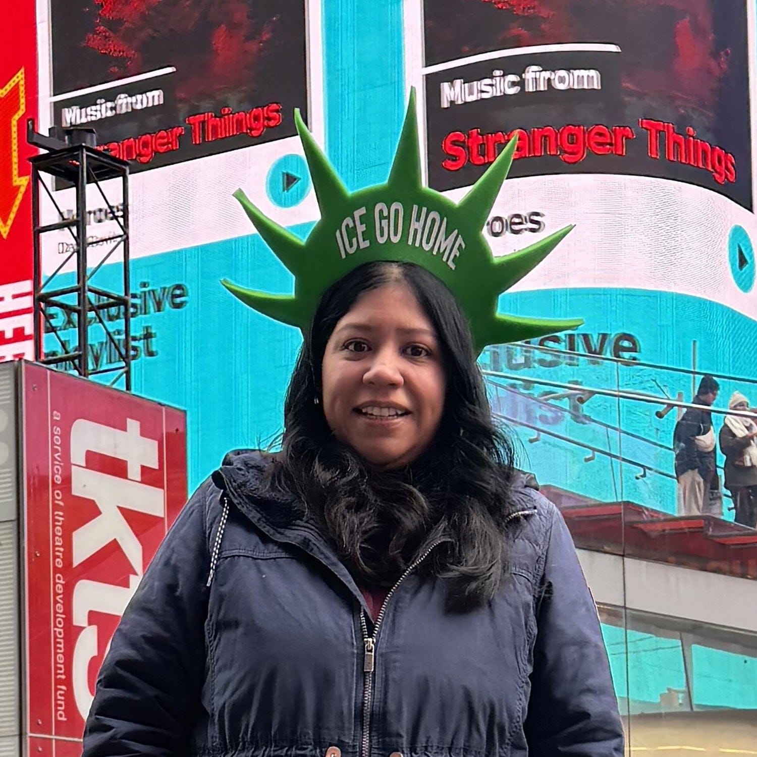 ICE Go Home - Statue of Liberty Foam Crown