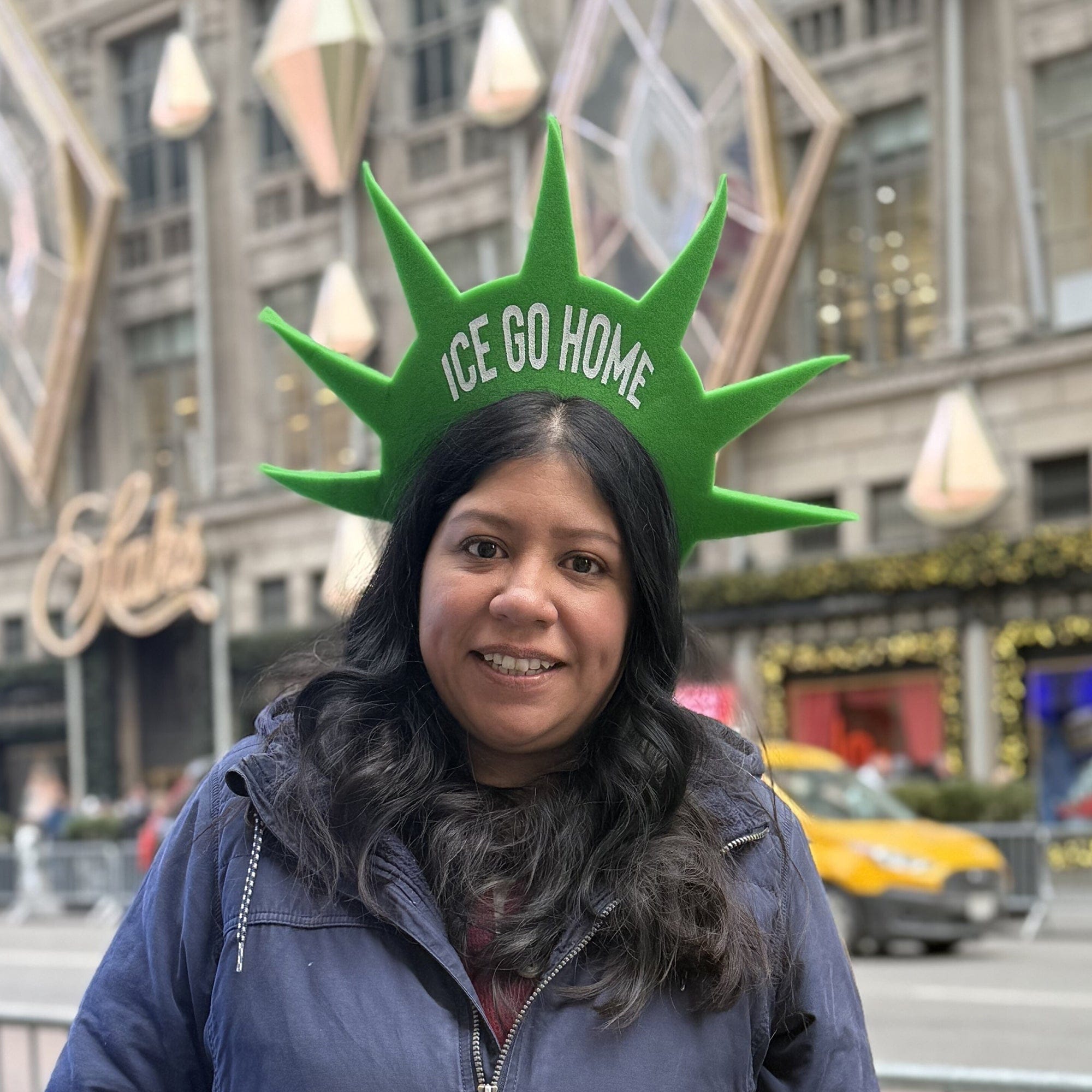 ICE Go Home - Statue of Liberty Foam Crown