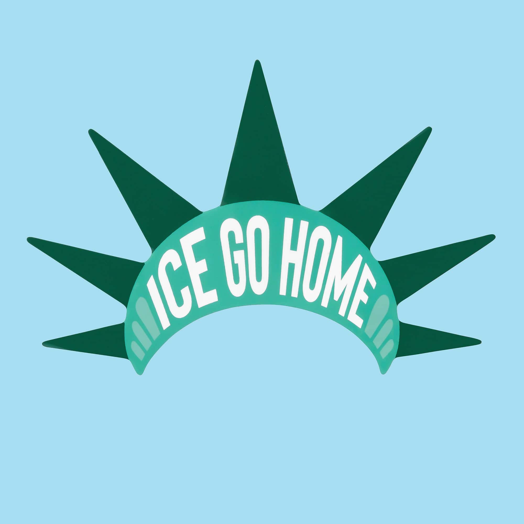 ICE Go Home Liberty Bumper Sticker or Car Magnet