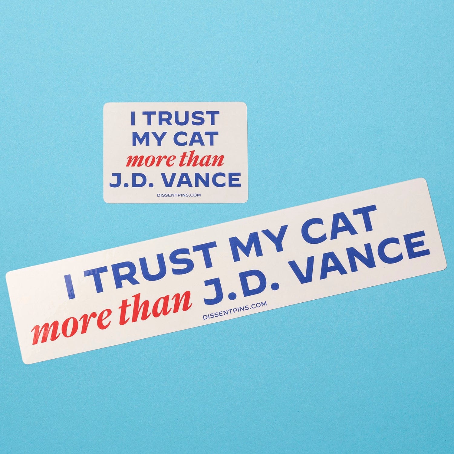 I Trust My Cat More Than J.D. Vance - Stickers