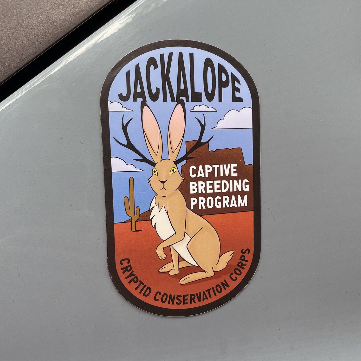 Jackalope Captive Breeding Program Car Magnet