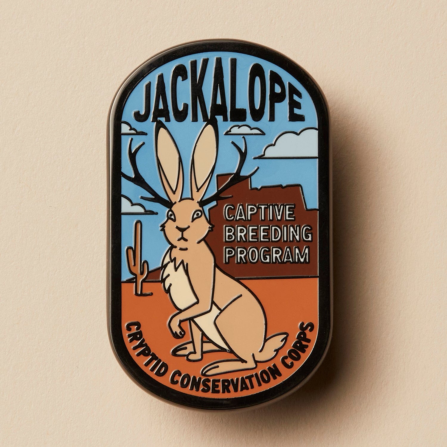 Jackalope Captive Breeding Program Pin