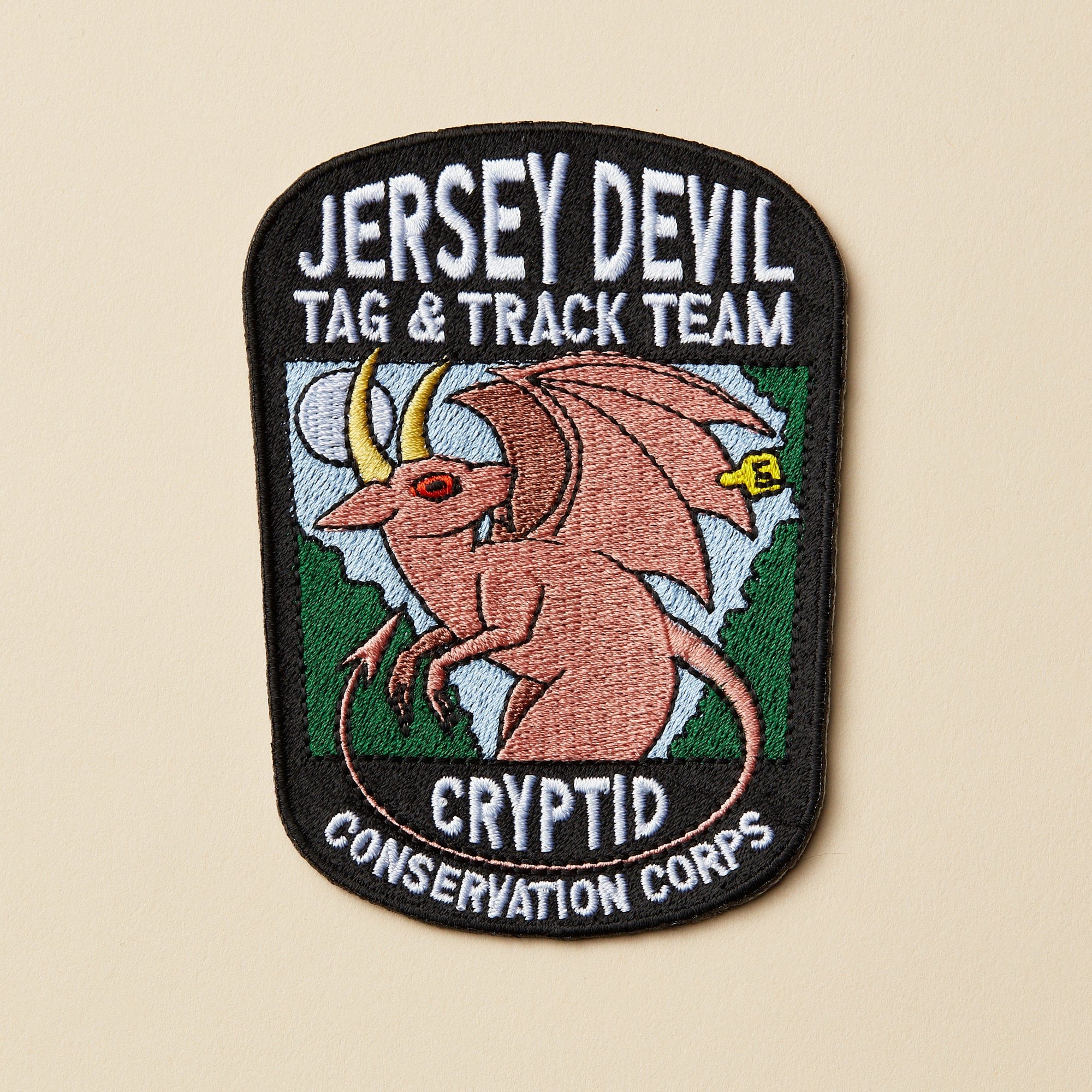 Devil Patch Sticker Jersey Devil Set: Pin, Sticker, and Patch — Dissent Pins