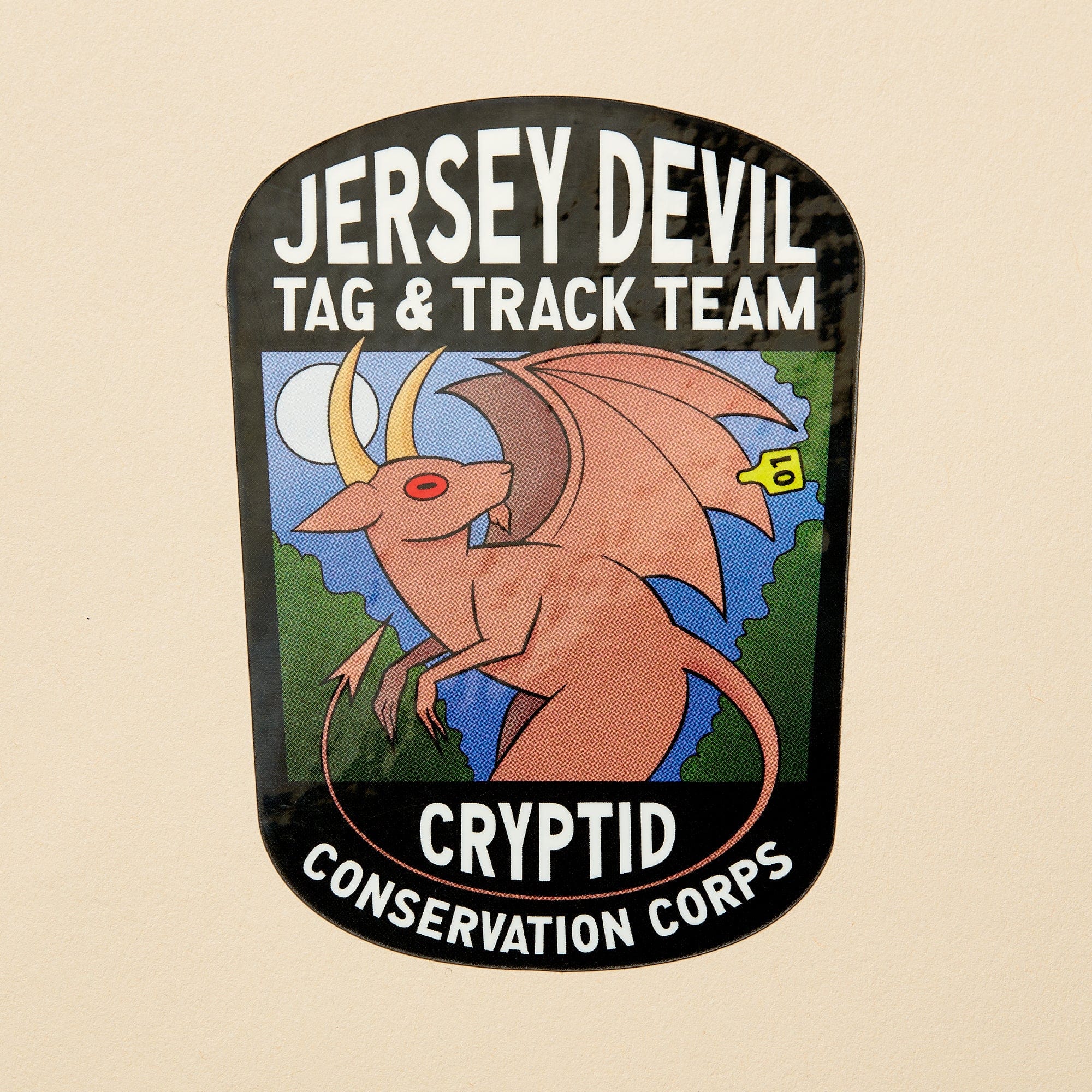 Devil Patch Sticker Jersey Devil Set: Pin, Sticker, and Patch — Dissent Pins