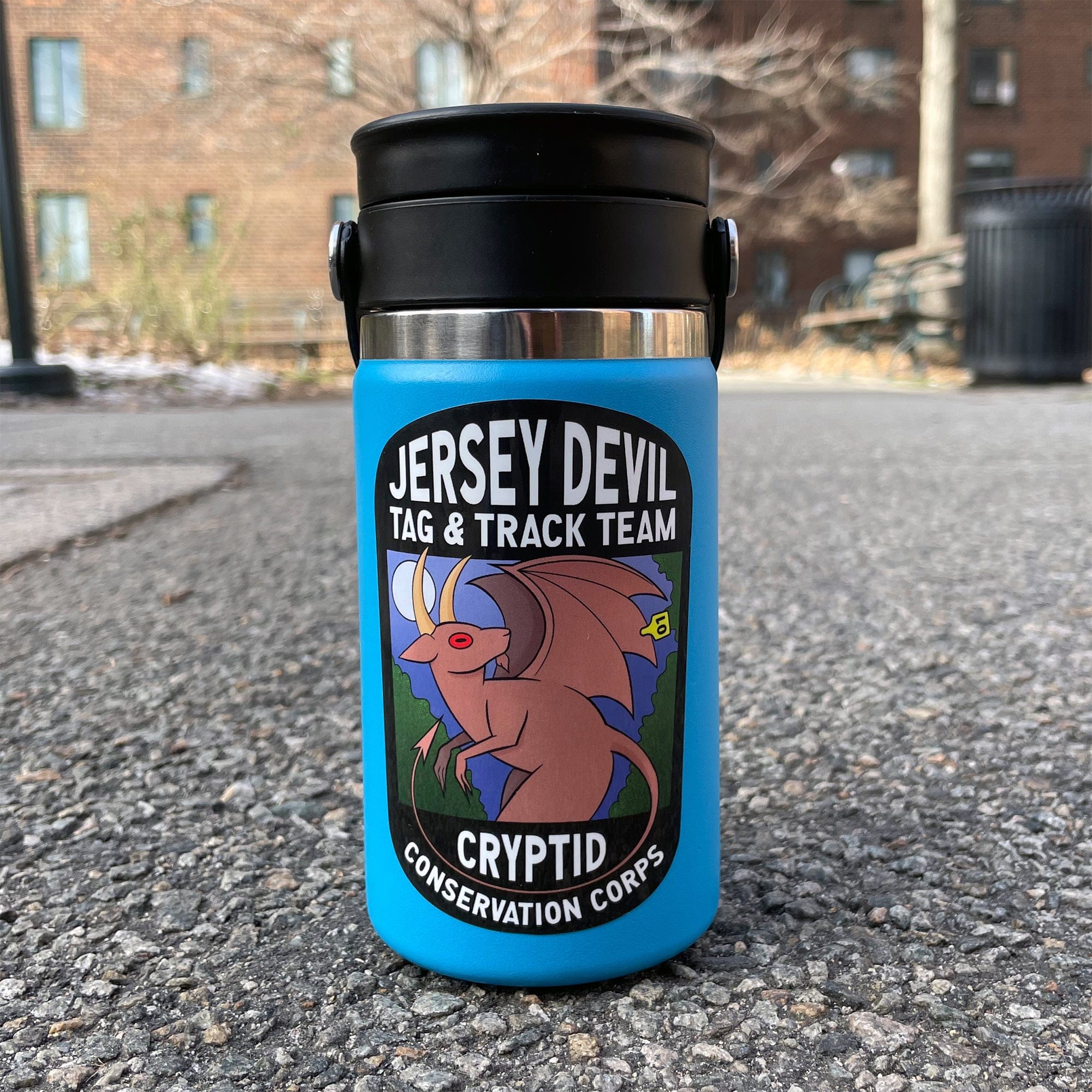 Jersey Devil Tag & Track Team Sticker — Dissent Pins