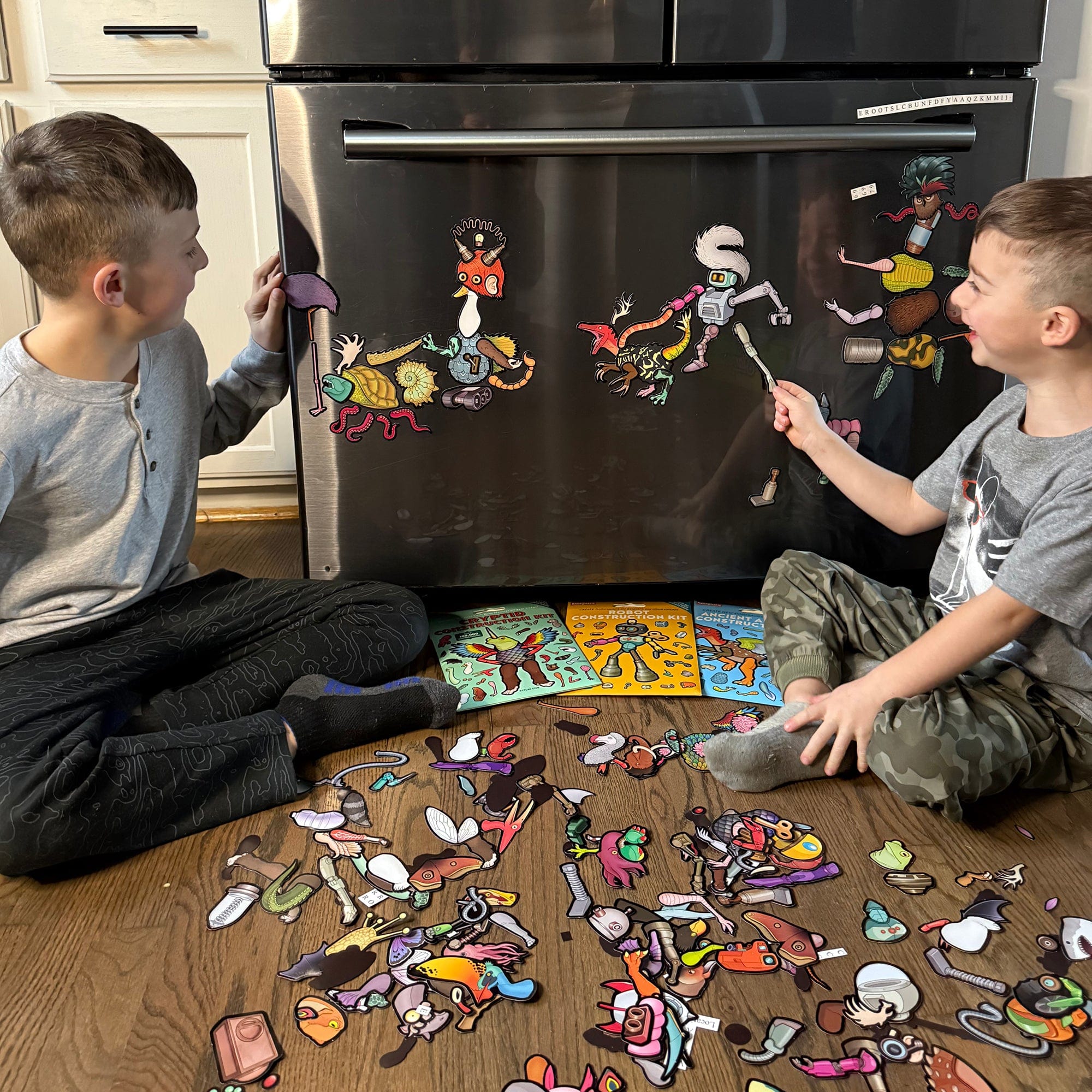 Cryptid Robots Magnomatic Multipack: Cryptids, Ancient Animals, and Robots — Dissent Pins