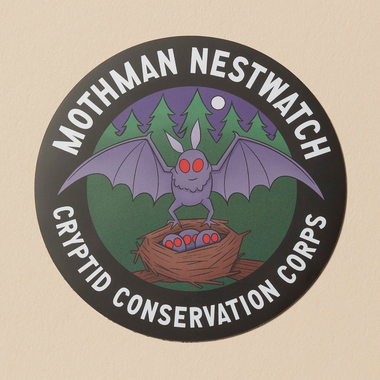 Mothman Nestwatch Car Magnet