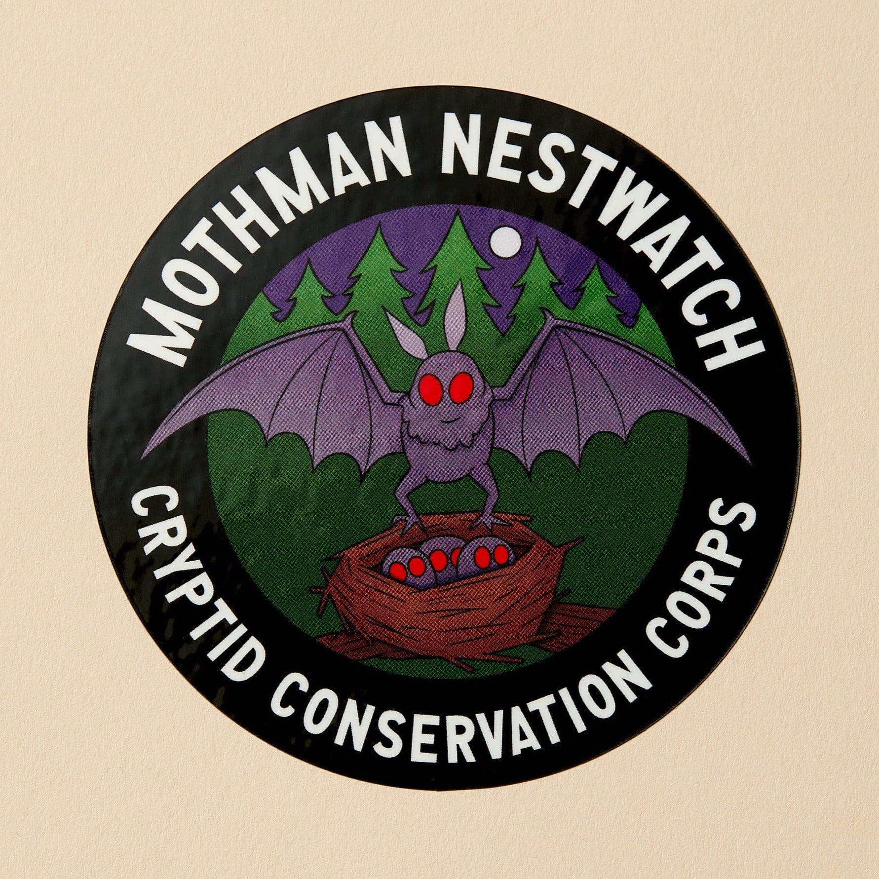 Mothman Nestwatch Sticker