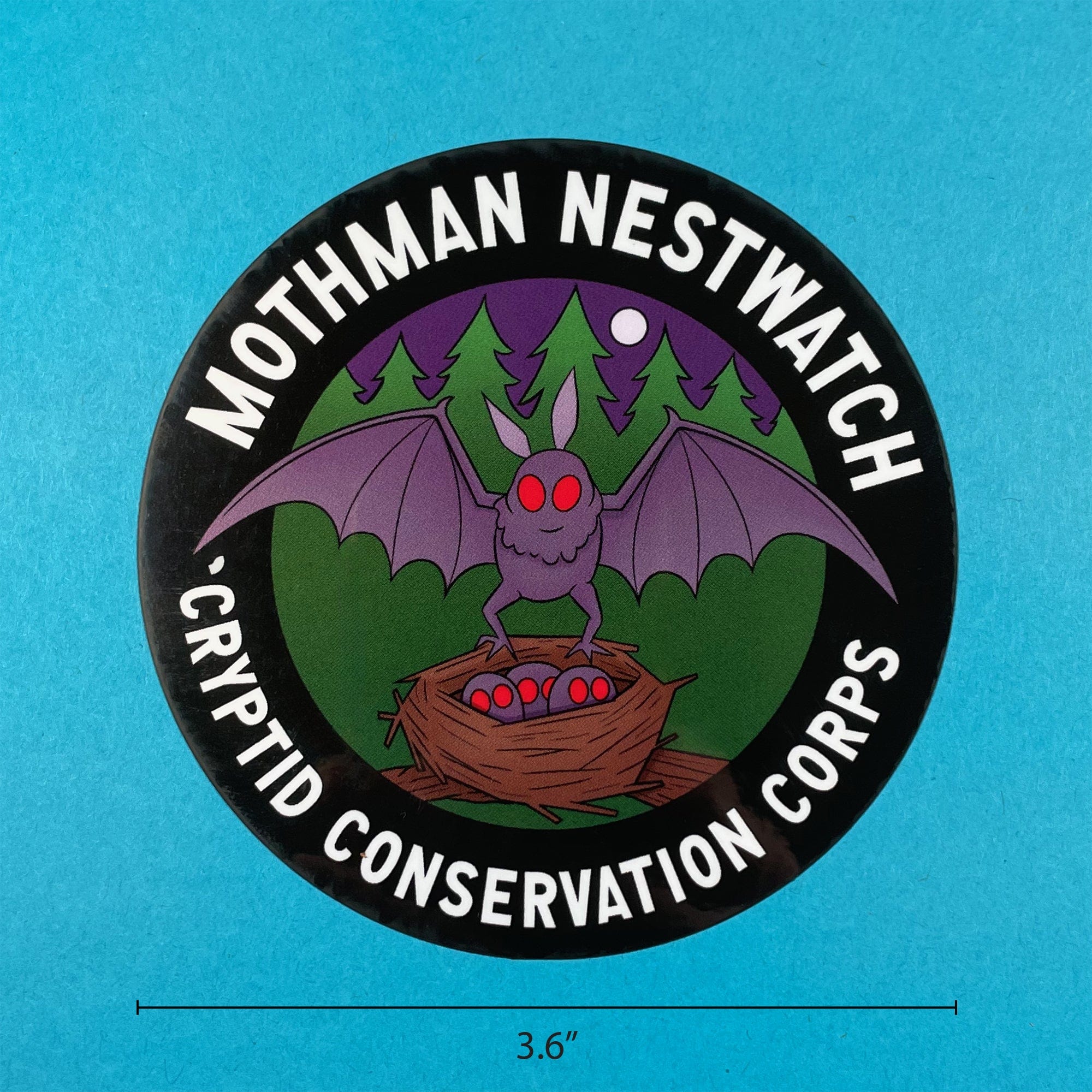 Mothman, Chupacabra, and Jersey Devil: three sticker set