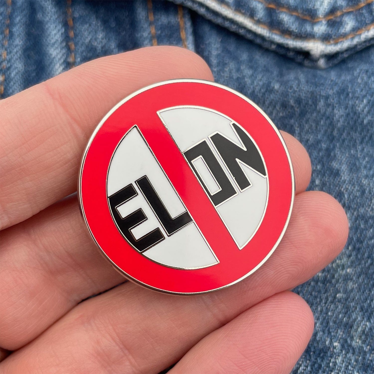 No Elon No Elon Pin — Dissent Pins