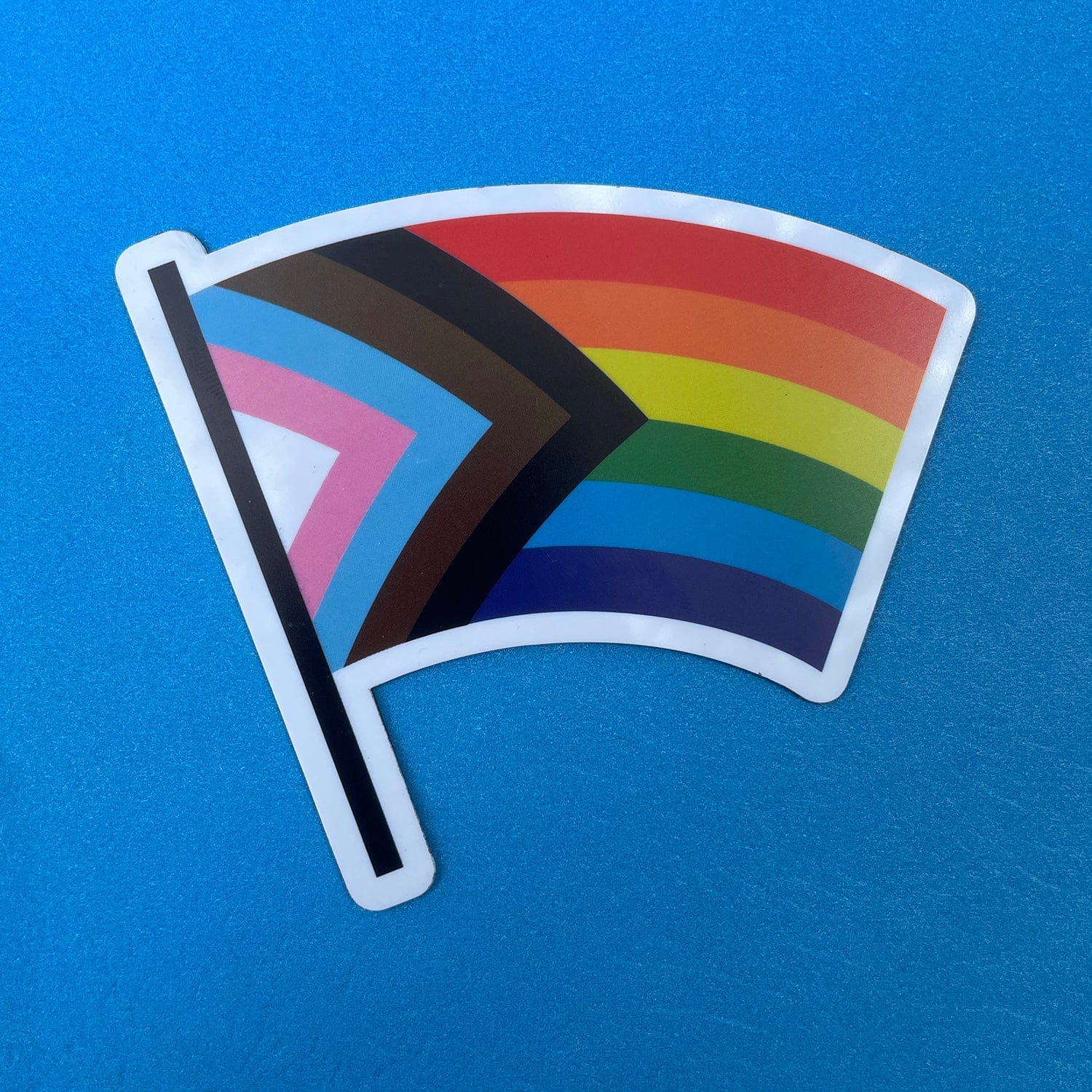 Progress Pride Flag - Car Magnet