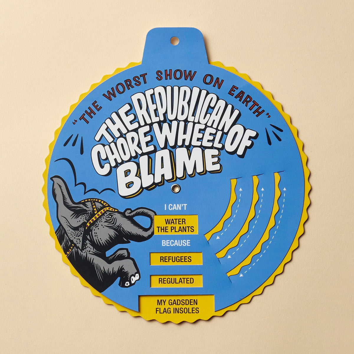 The Republican Chore Wheel of Blame — Dissent Pins