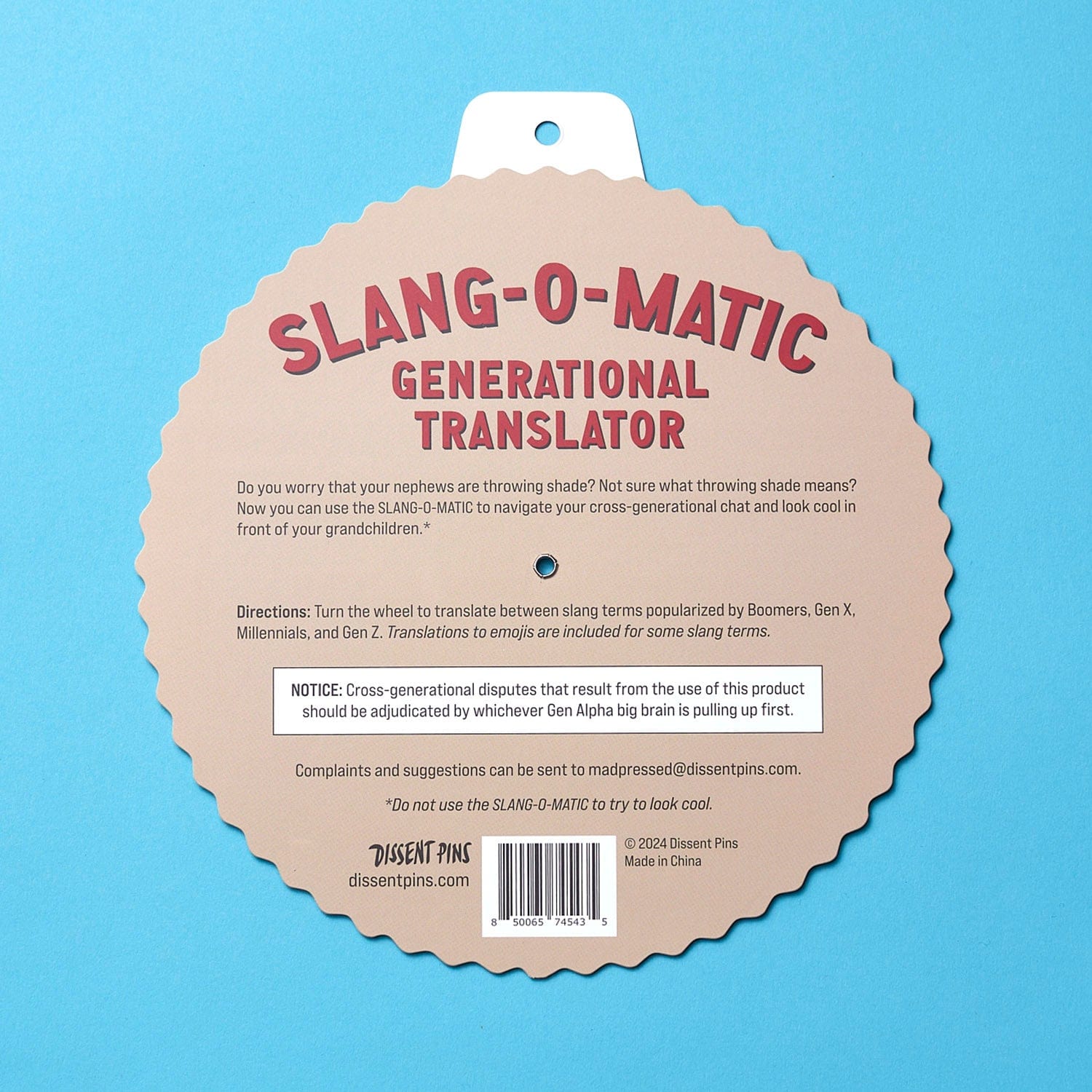 Slang-o-Matic Generational Translator