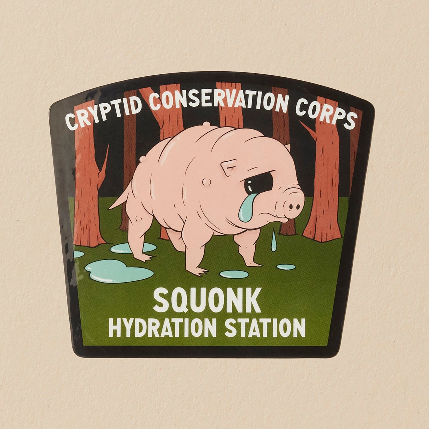 Squonk Hydration Station Set: Pin, Sticker, and Patch