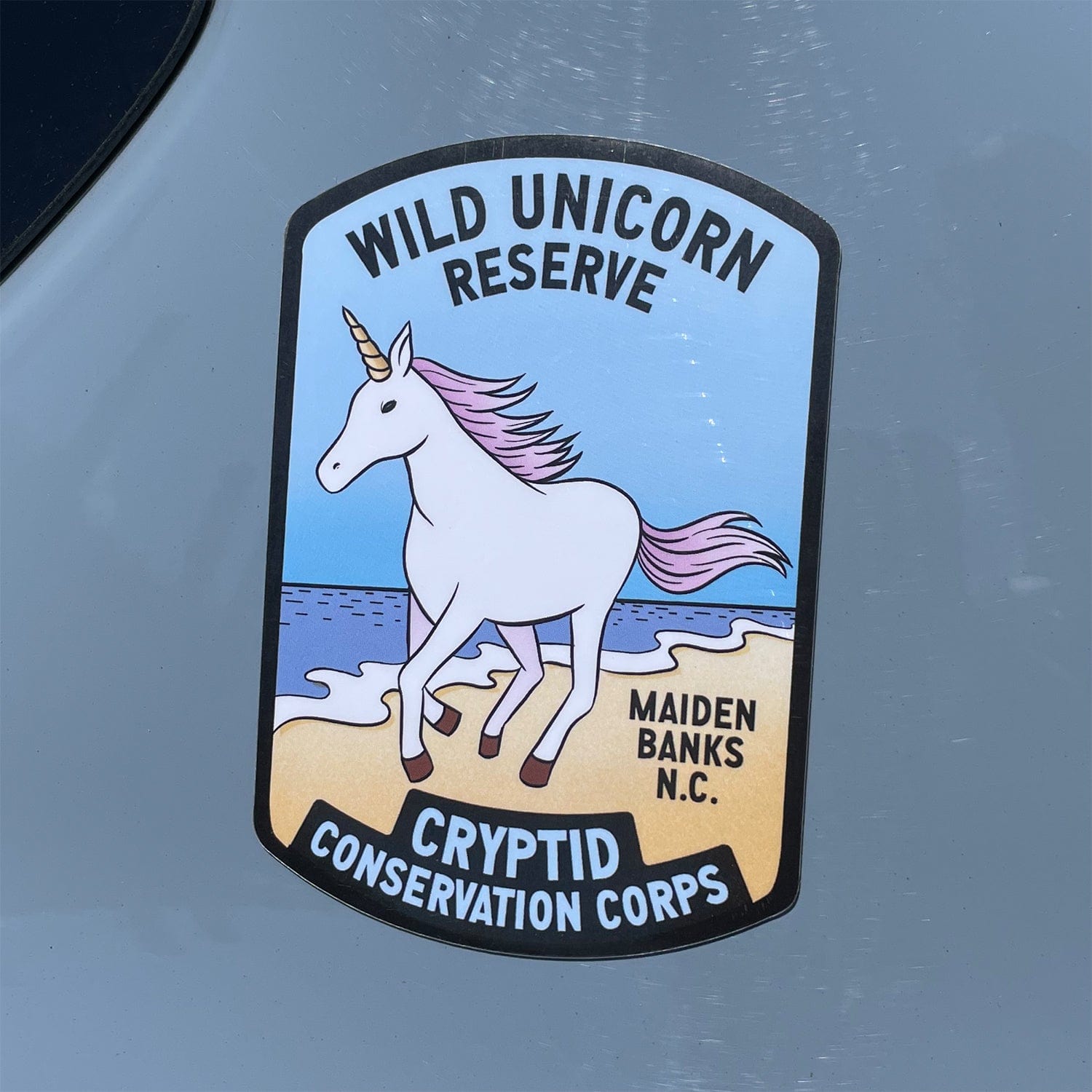 Wild Unicorn Reserve Car Magnet
