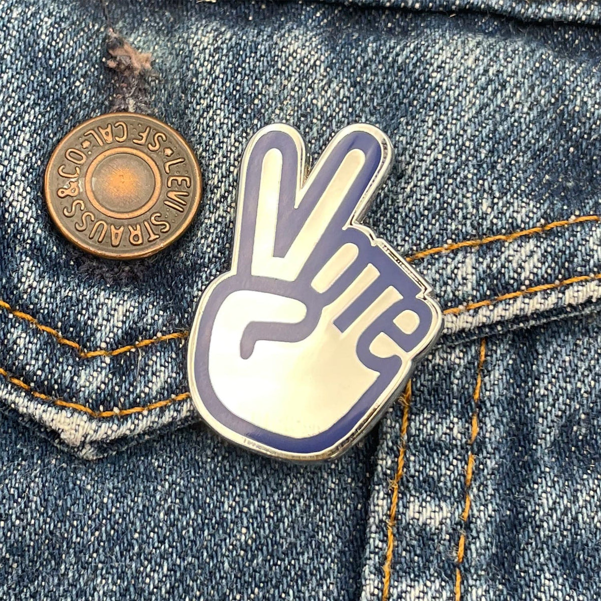 Vote Peace Pin — Dissent Pins