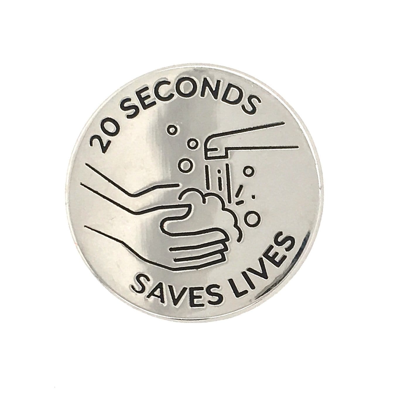 20 Seconds Saves Lives Handwashing Pin