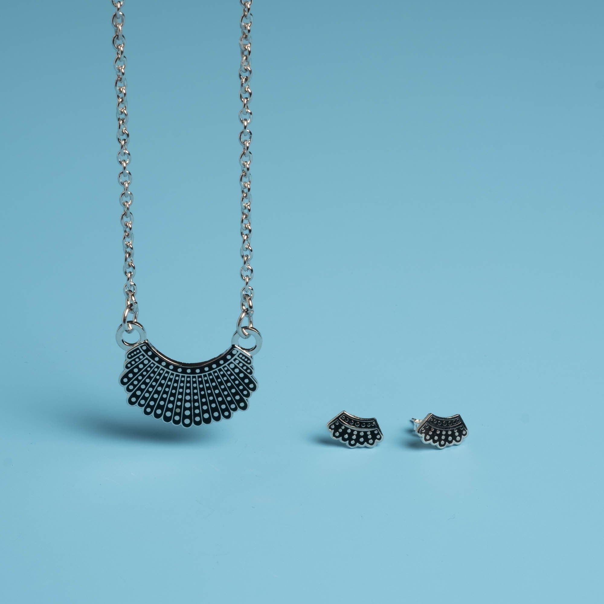 Dissent Collar Stud Earrings Necklace (set) — Dissent Pins