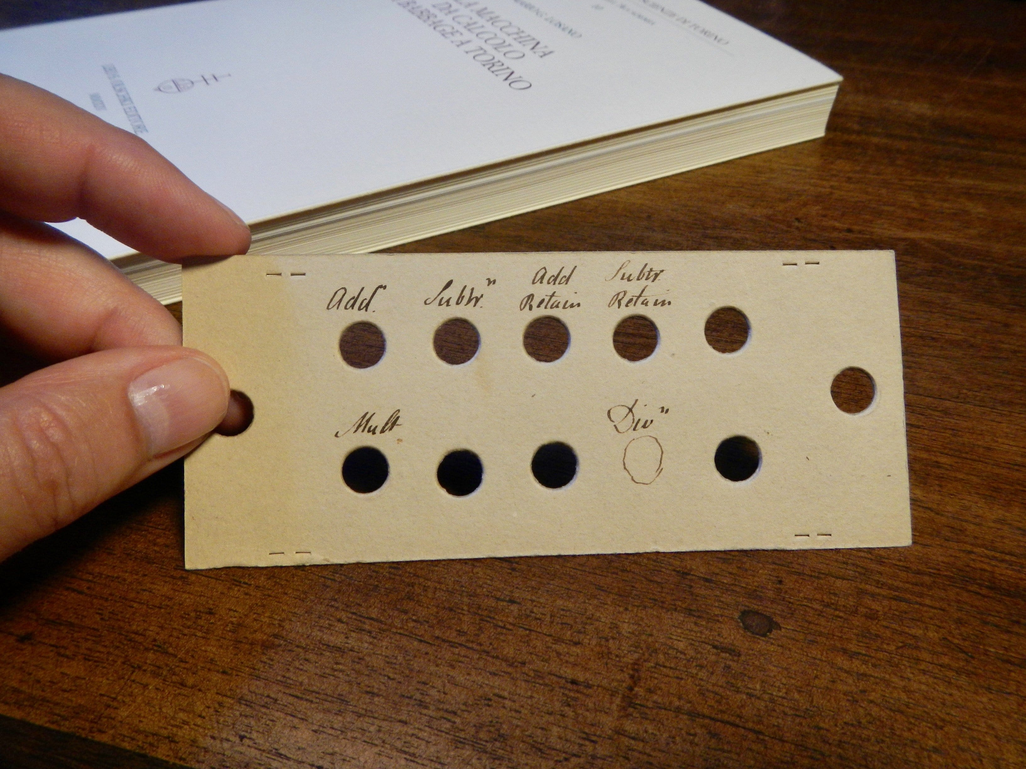 analytical engine punch cards
