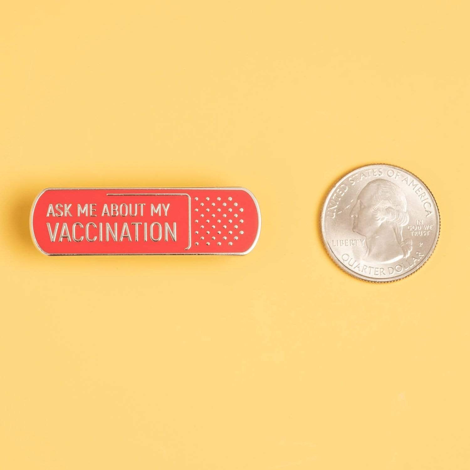 Ask me about my vaccination pin
