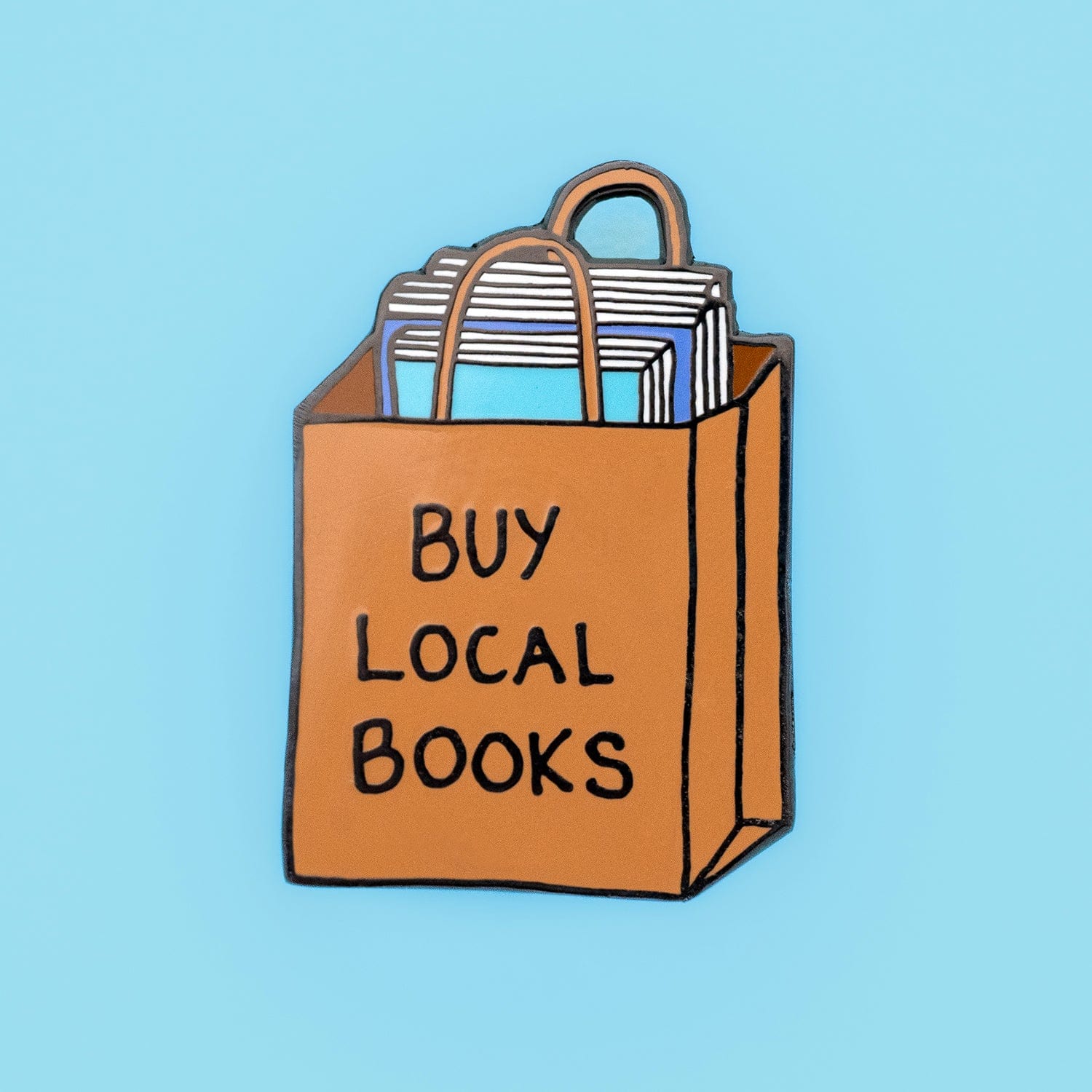 Buy Local Books Pin — Dissent Pins