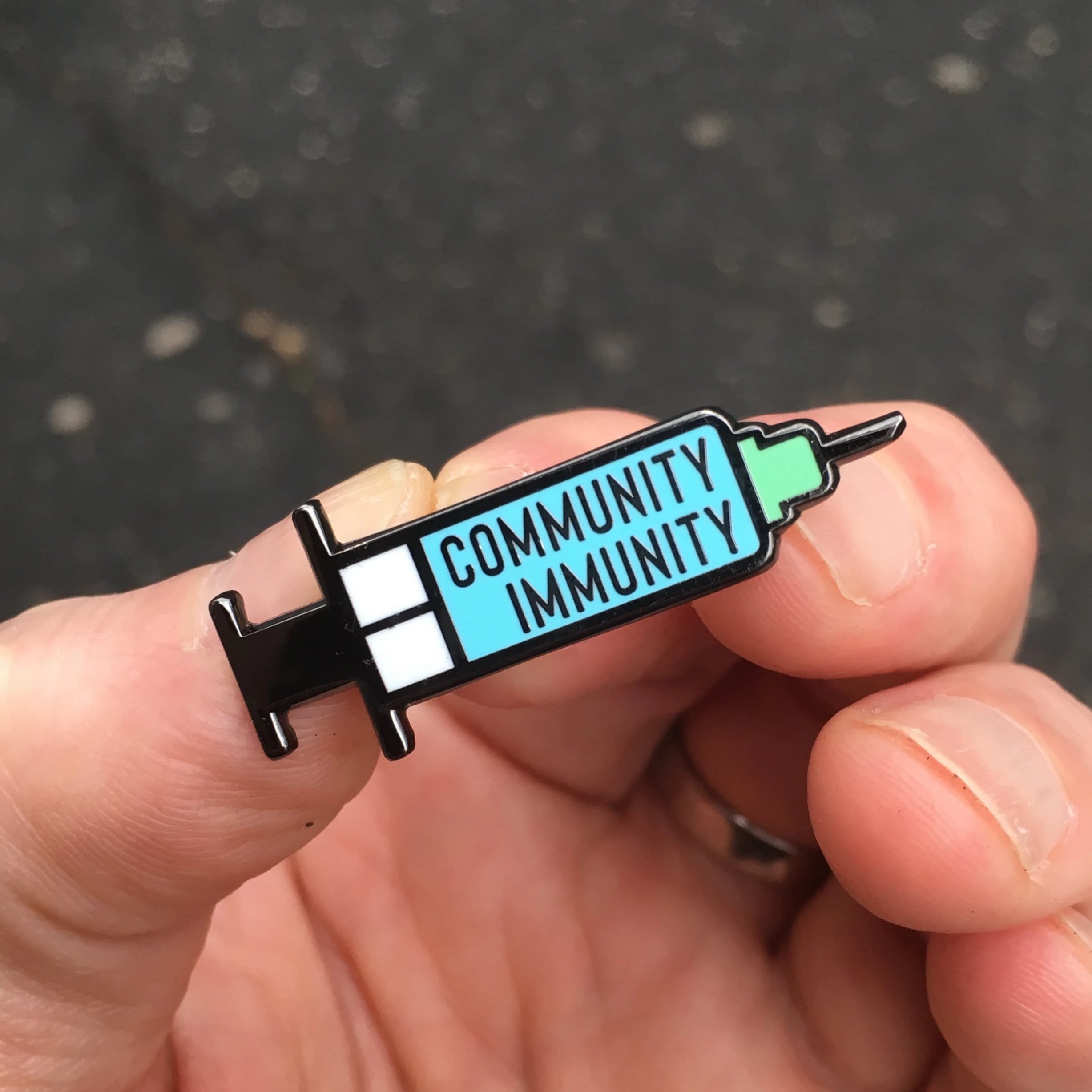 Community Immunity Pin