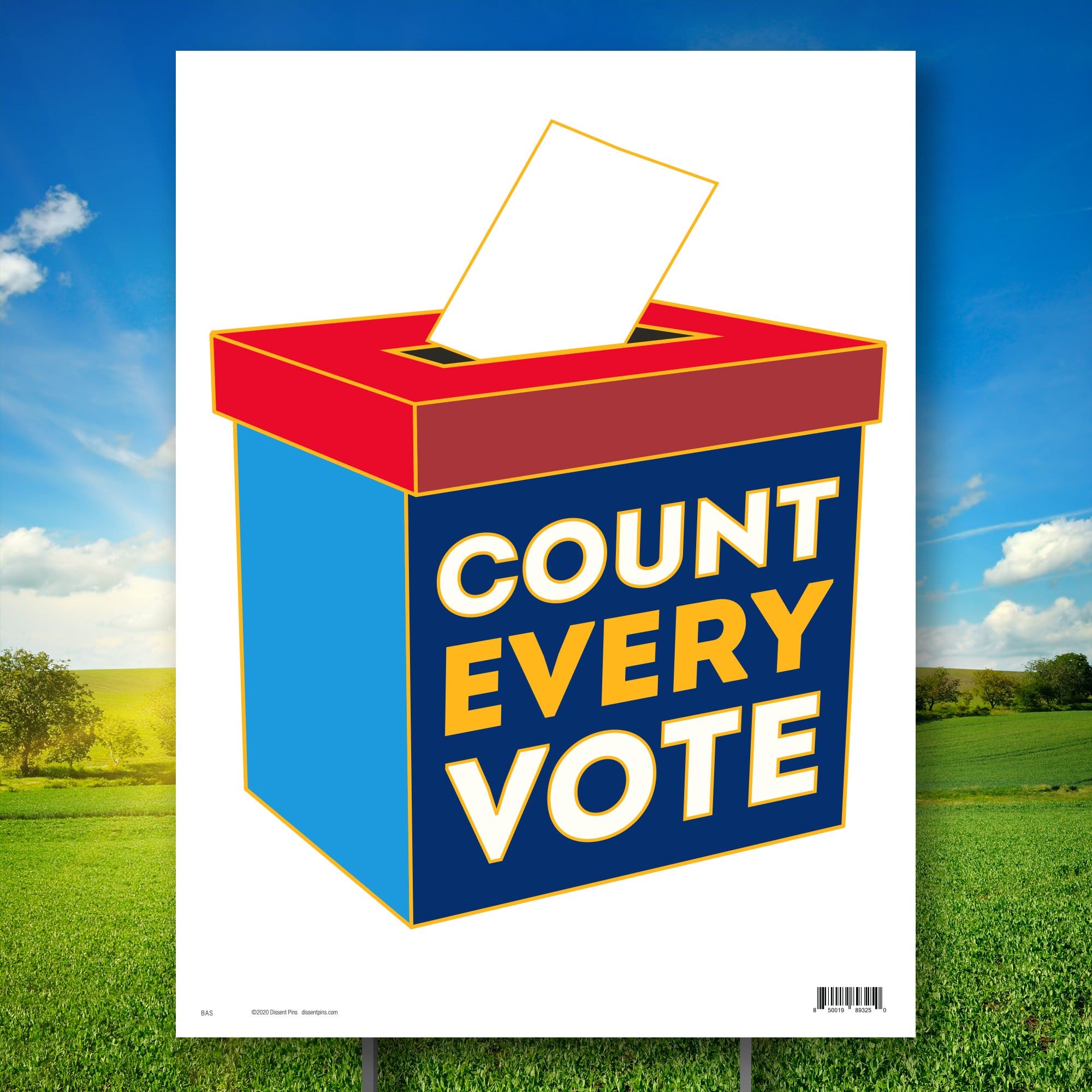 Count Every Vote Yard Sign