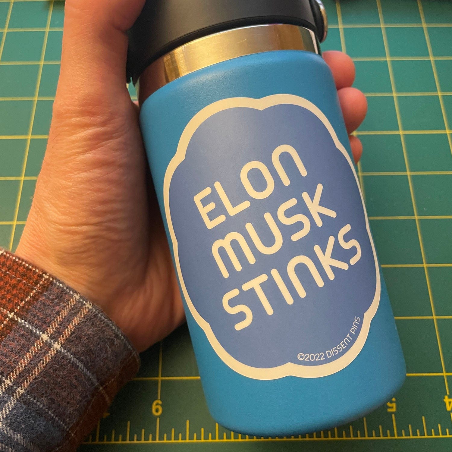 Elon Musk Stinks Sticker