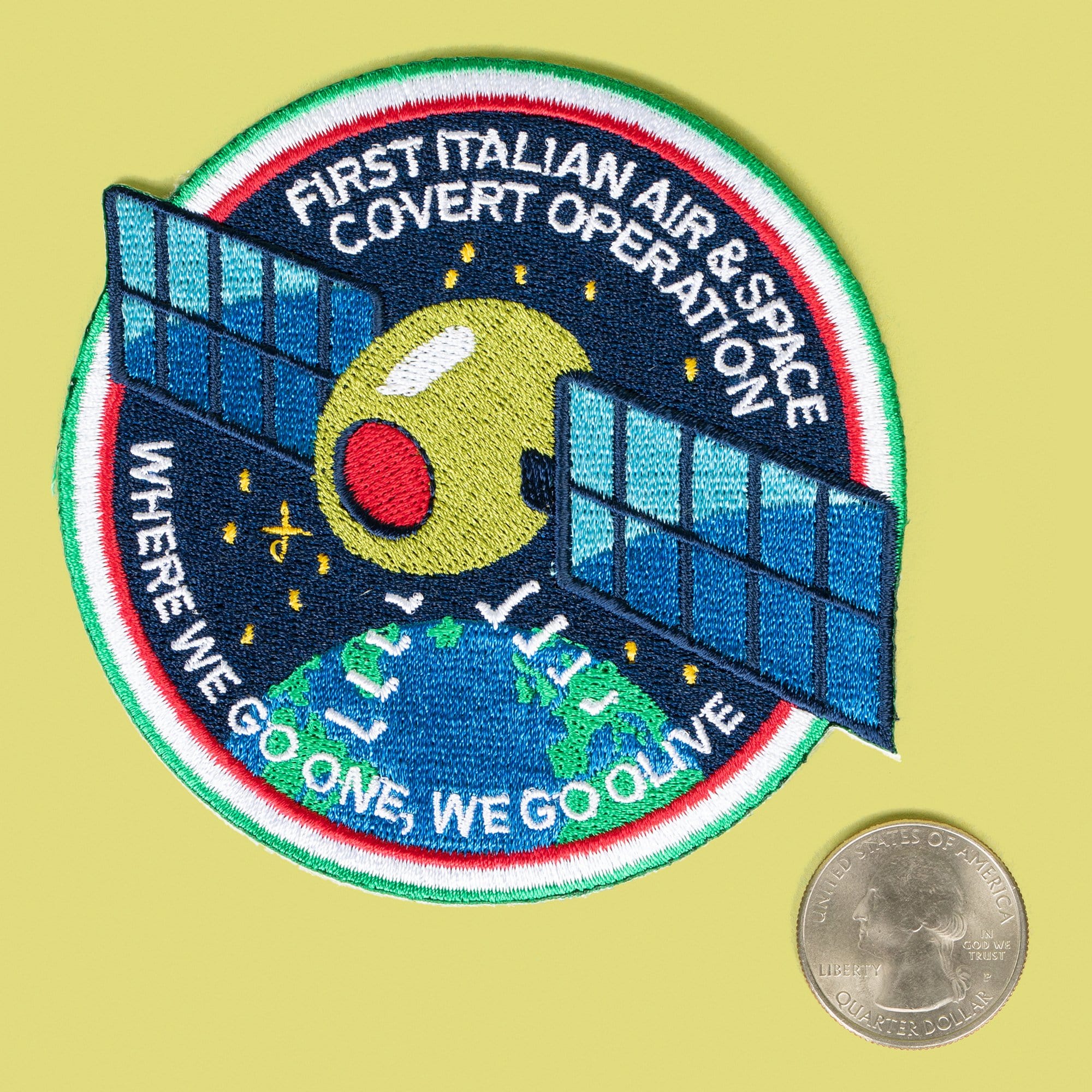 First Italian Air & Space Covert Operation Patch — Dissent Pins