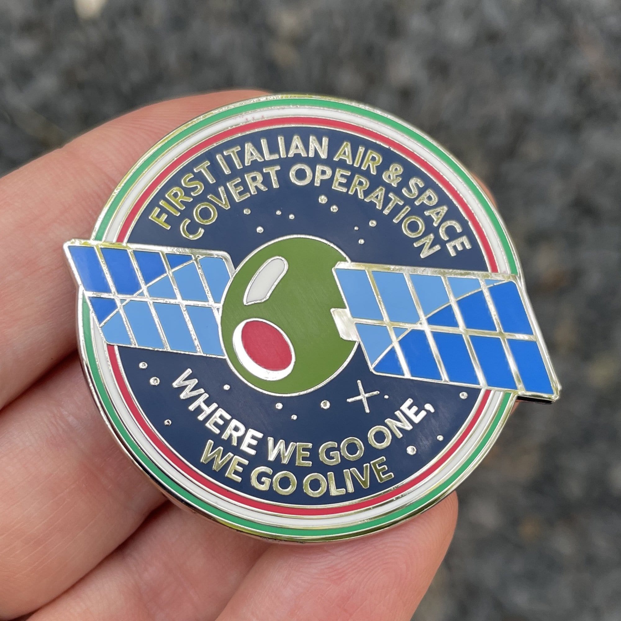First Italian Air & Space Covert Operation Pin