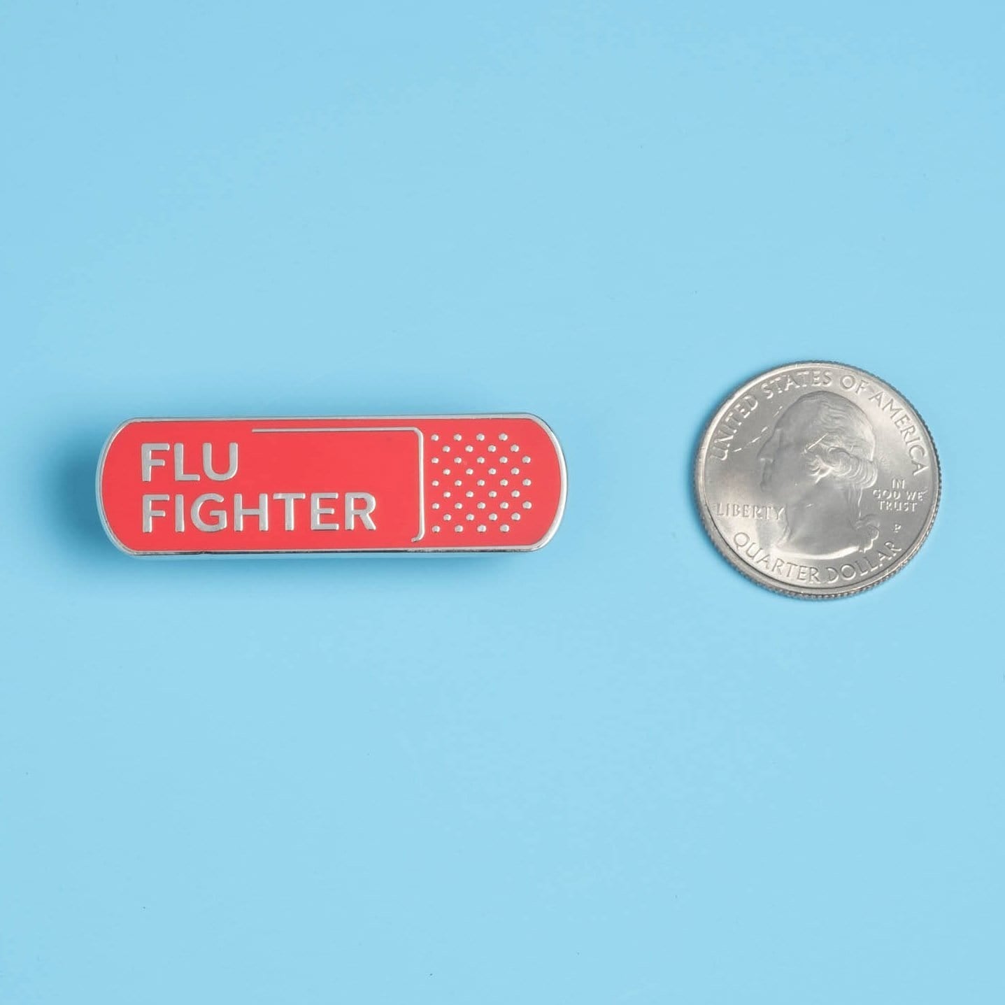 Flu Fighter Pin