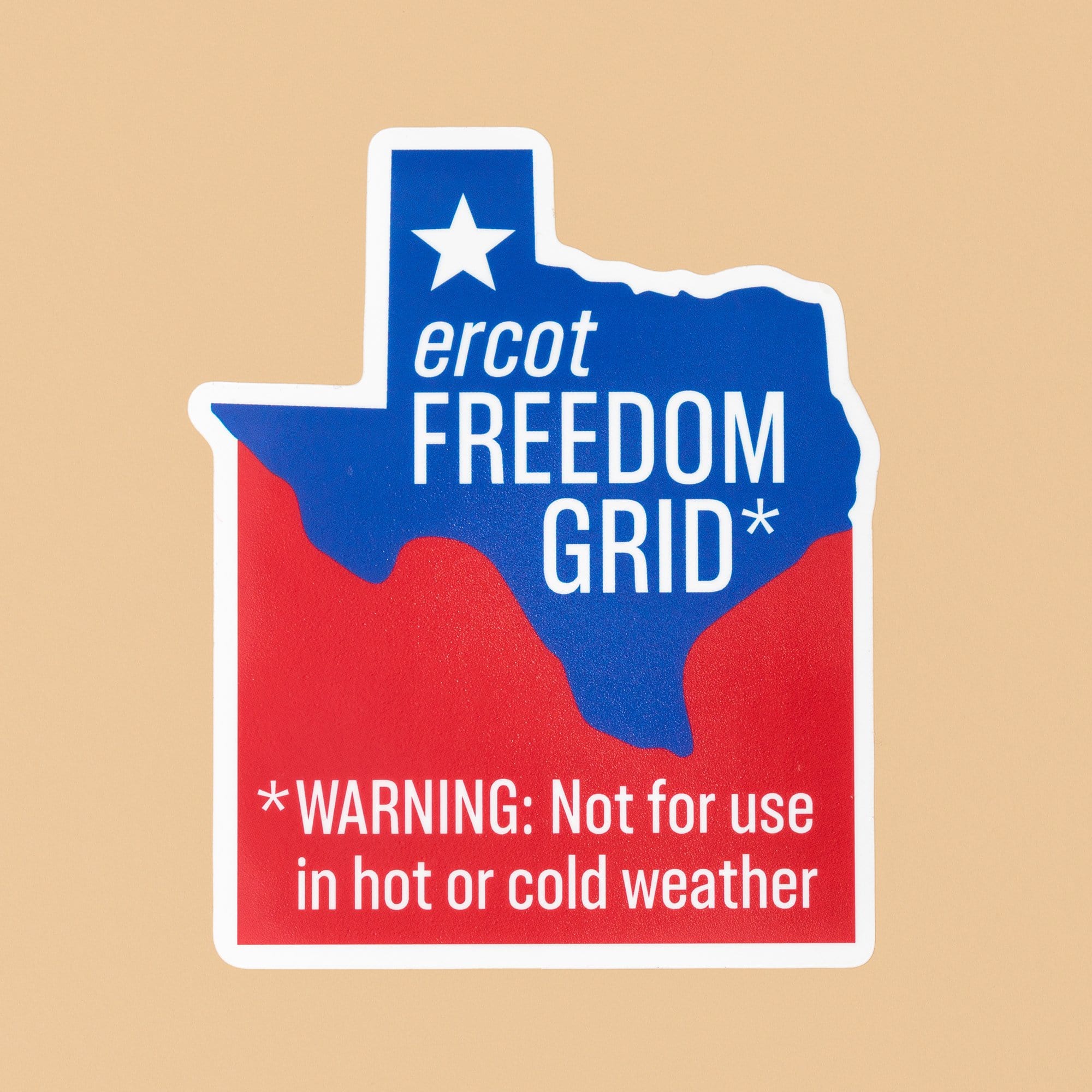 ERCOT Freedom Grid - Sticker — Dissent Pins