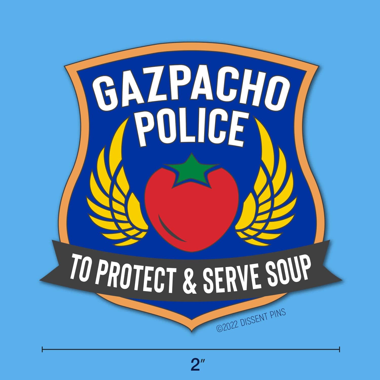 Gazpacho Police Enamel Pin