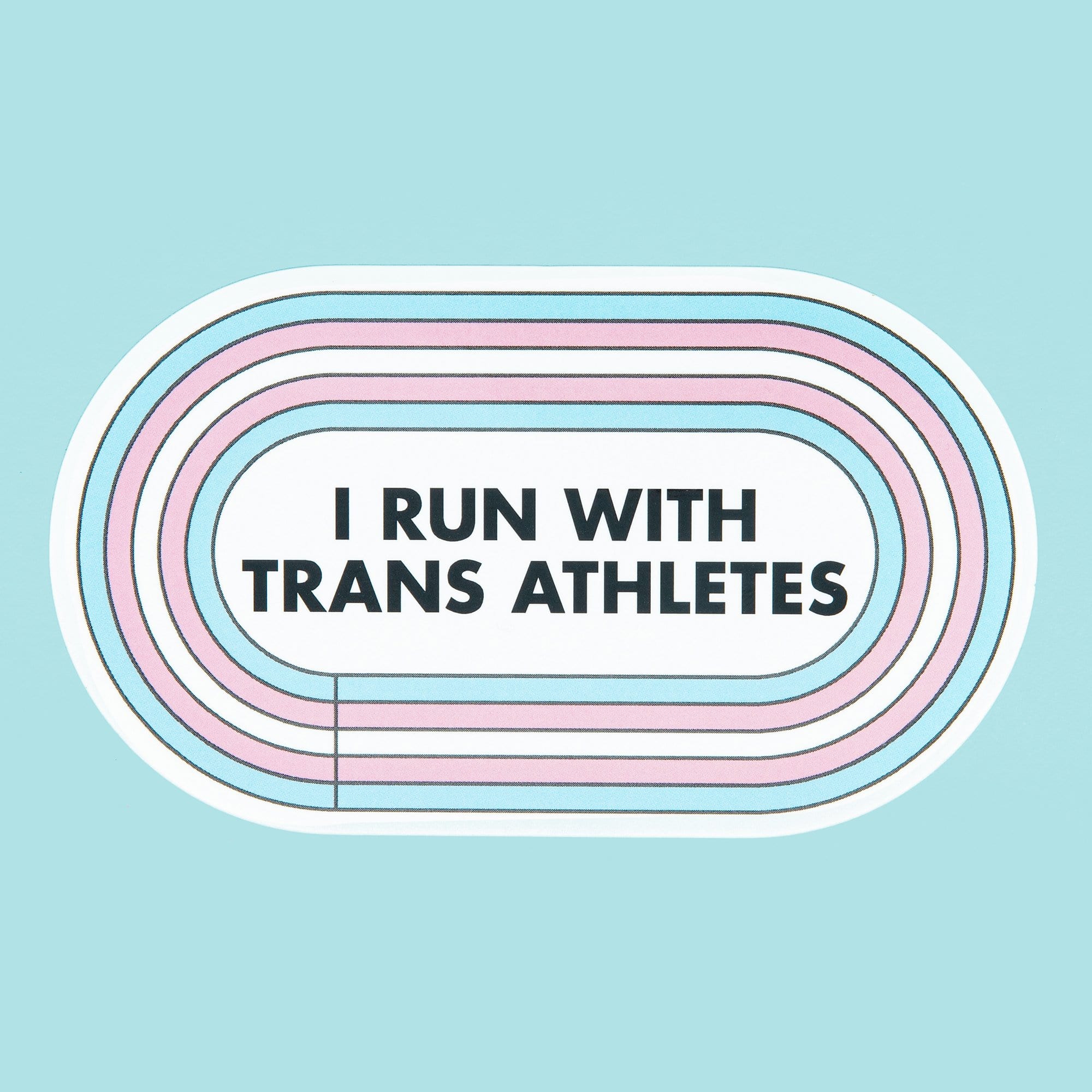 I Run With Trans Athletes - Sticker